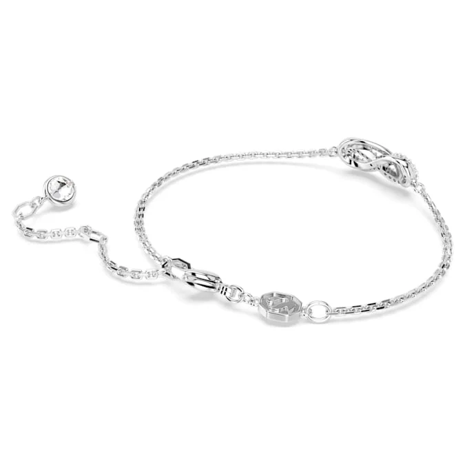 Hyperbola bracelet Infinity, White, Rhodium plated - Image 4