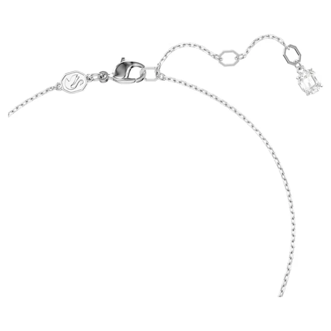 Hyperbola pendant Heart, Blue, Rhodium plated - Image 3