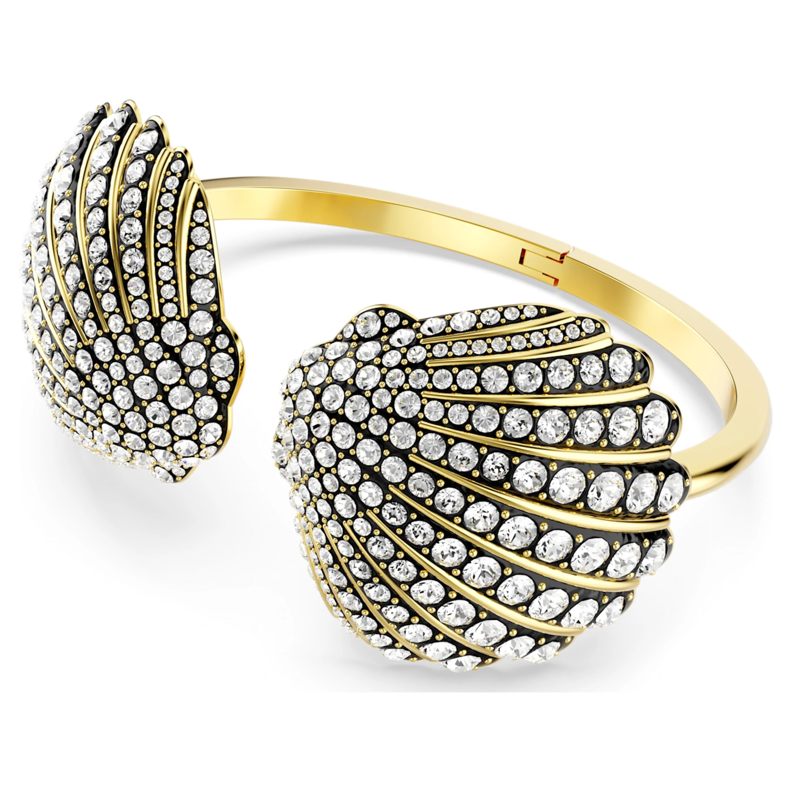 Idyllia bangle Shell, White, Gold-tone plated - Image 2