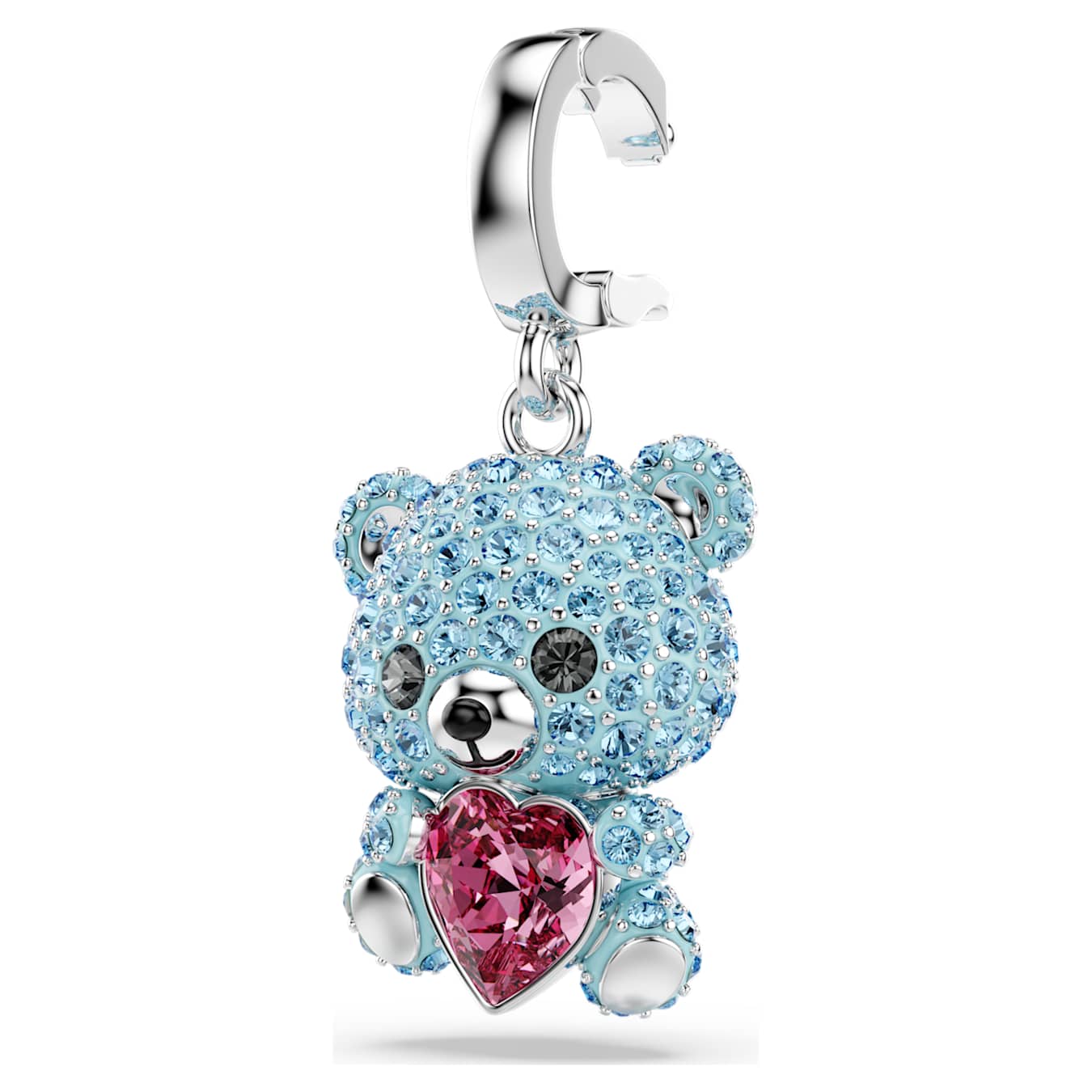 Idyllia charm Mixed cuts, Teddy, Blue, Rhodium plated - Image 3