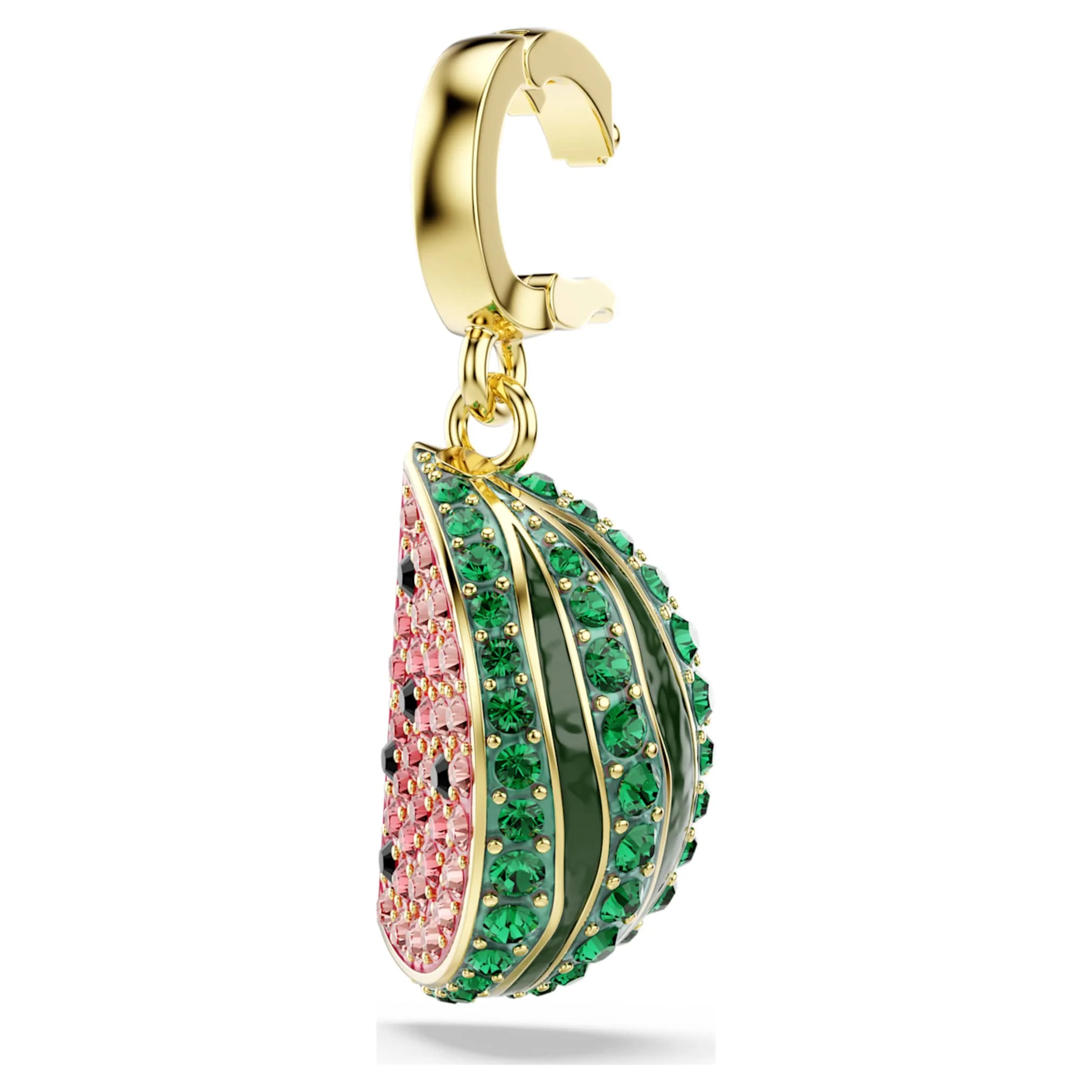 Idyllia charm Mixed cuts, Watermelon, Multicolored, Gold-tone plated - Image 3