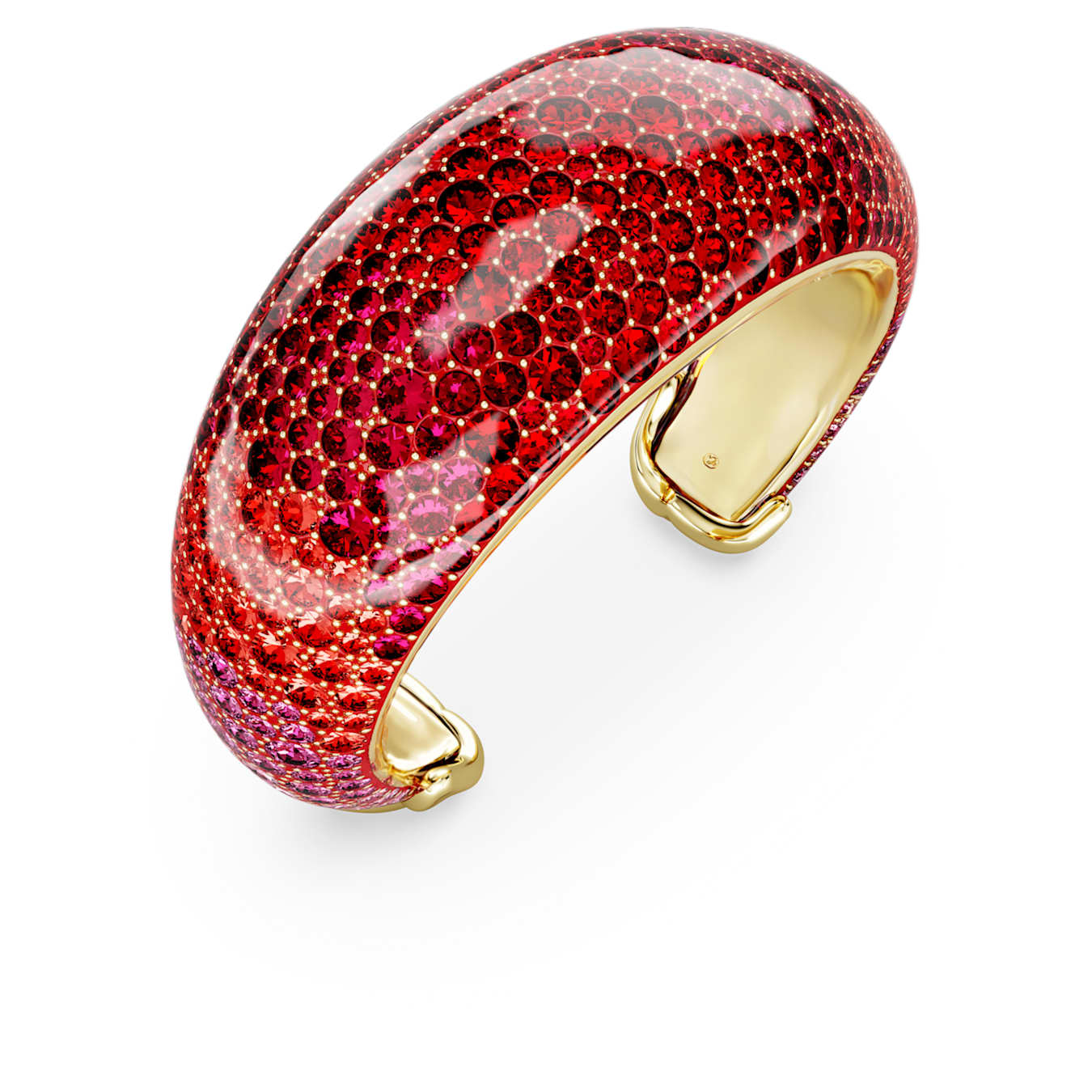 Idyllia cuff Red, Gold-tone plated - Image 3