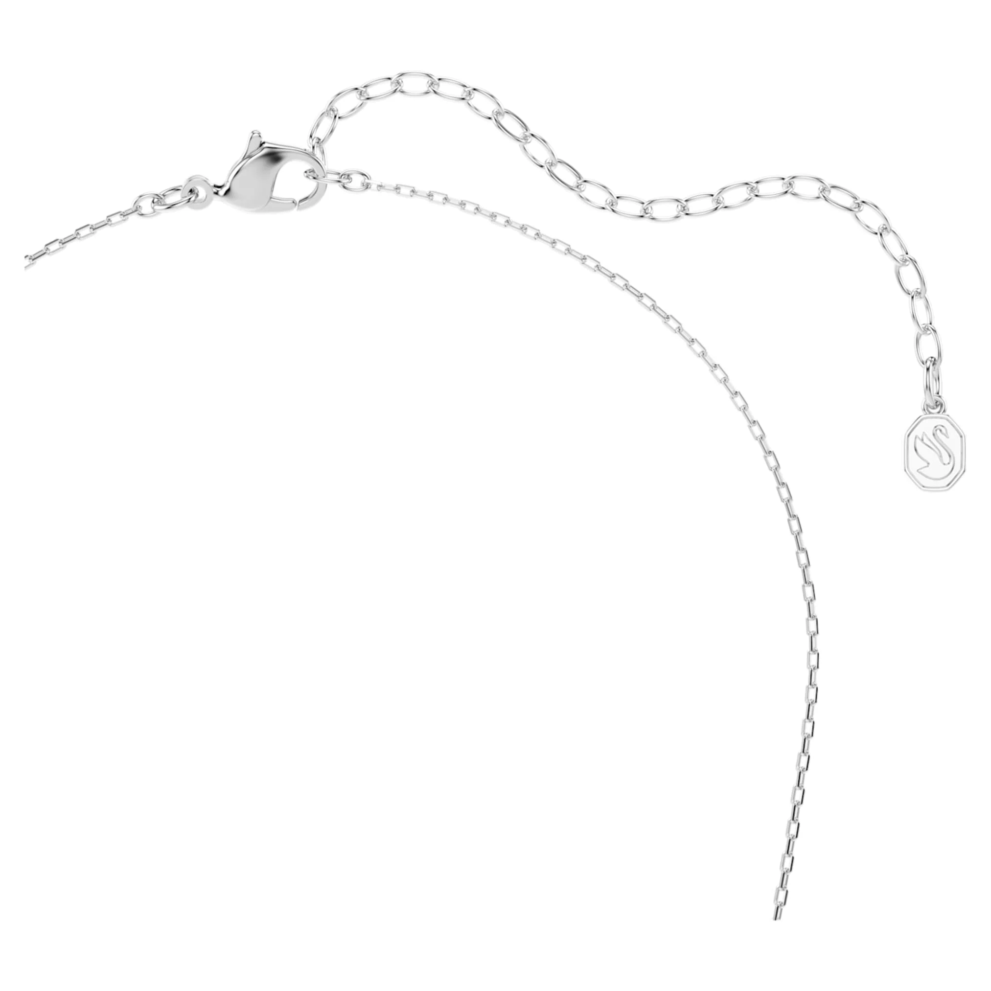 Idyllia pendant Mixed cuts, Arrow, White, Rhodium plated - Image 4