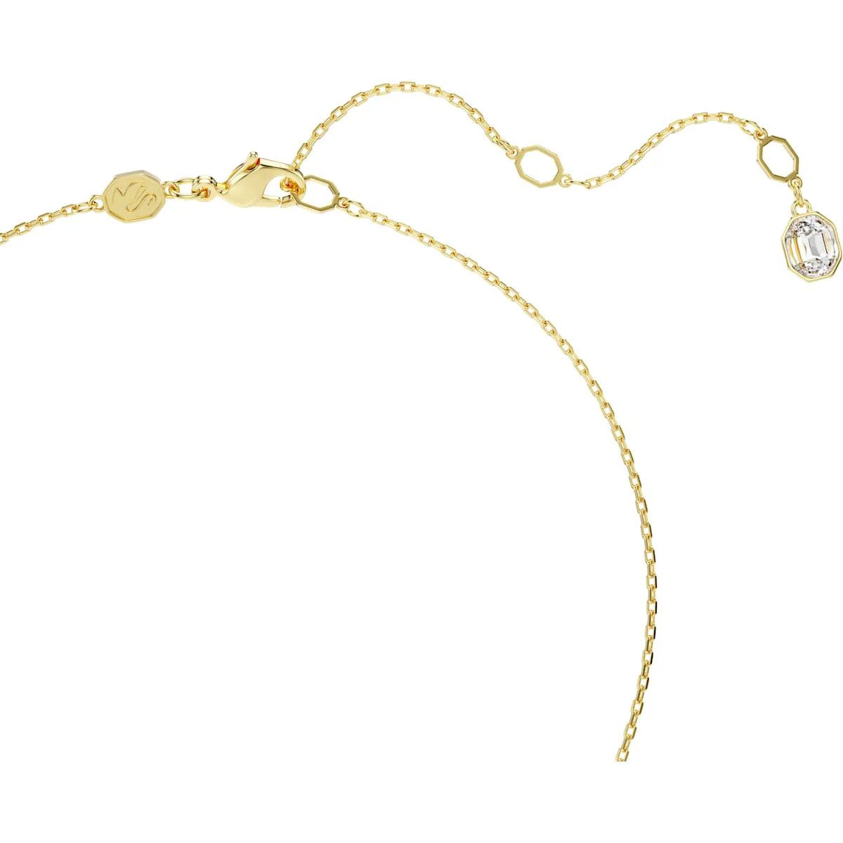 Idyllia pendant, Mixed cuts, Flower, Blue, Gold-tone plated - Image 3