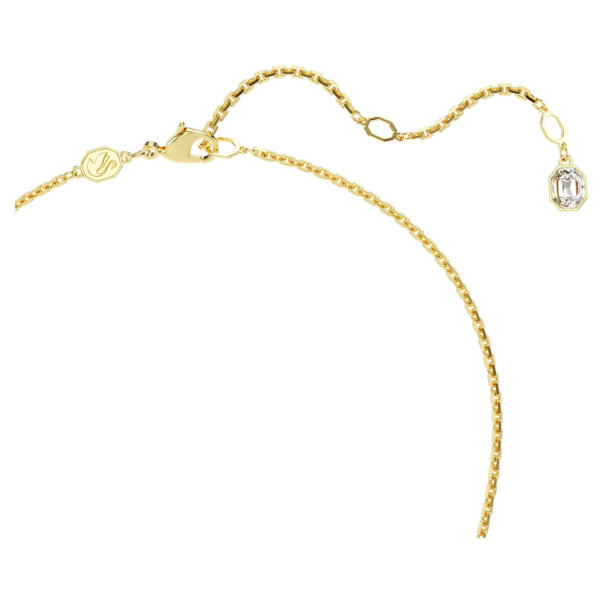 Idyllia pendant Mixed cuts, Flower, Multicolored, Gold-tone plated - Image 3