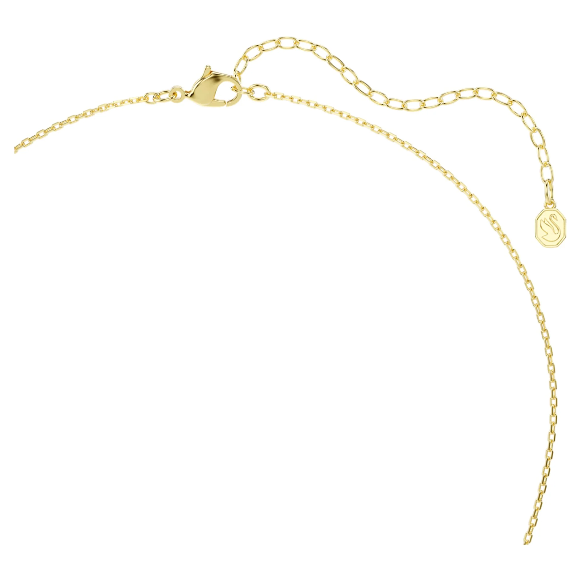 Idyllia pendant Mixed cuts, Heart, Pink, Gold-tone plated - Image 5