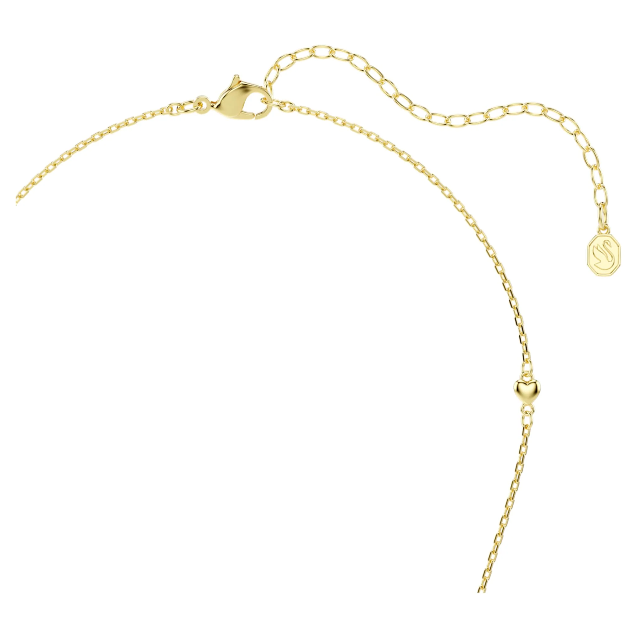 Idyllia pendant Mixed cuts, Heart, White, Gold-tone plated - Image 5