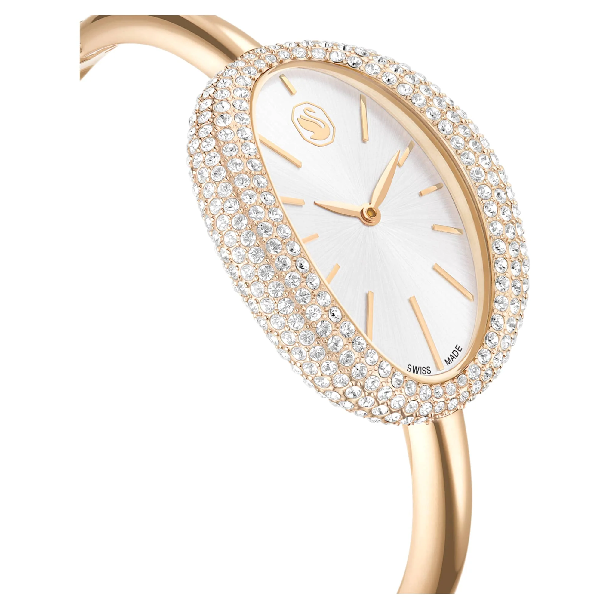 Imber bangle watch Swiss Made, Metal bracelet, Gold tone, Champagne gold-tone finish - Image 6