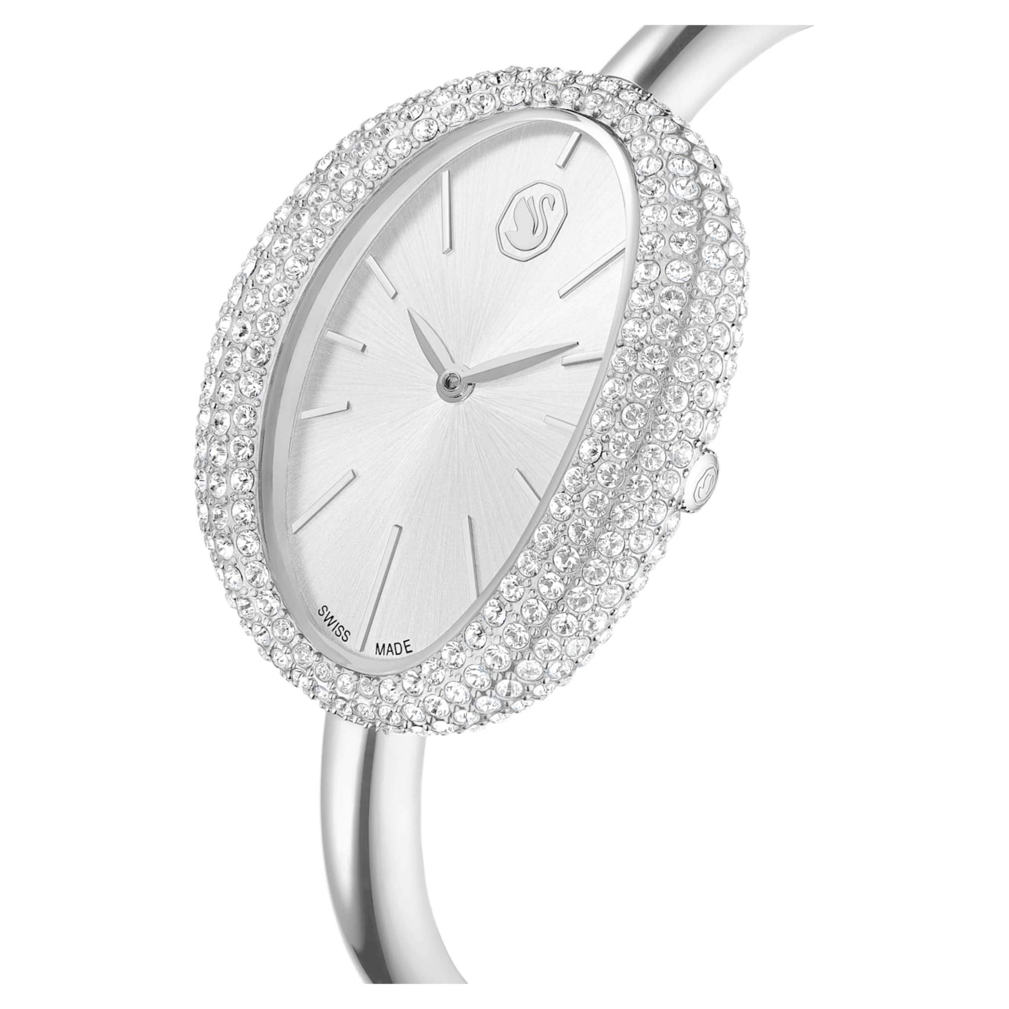 Imber bangle watch Swiss Made, Metal bracelet, Silver tone, Stainless steel - Image 4