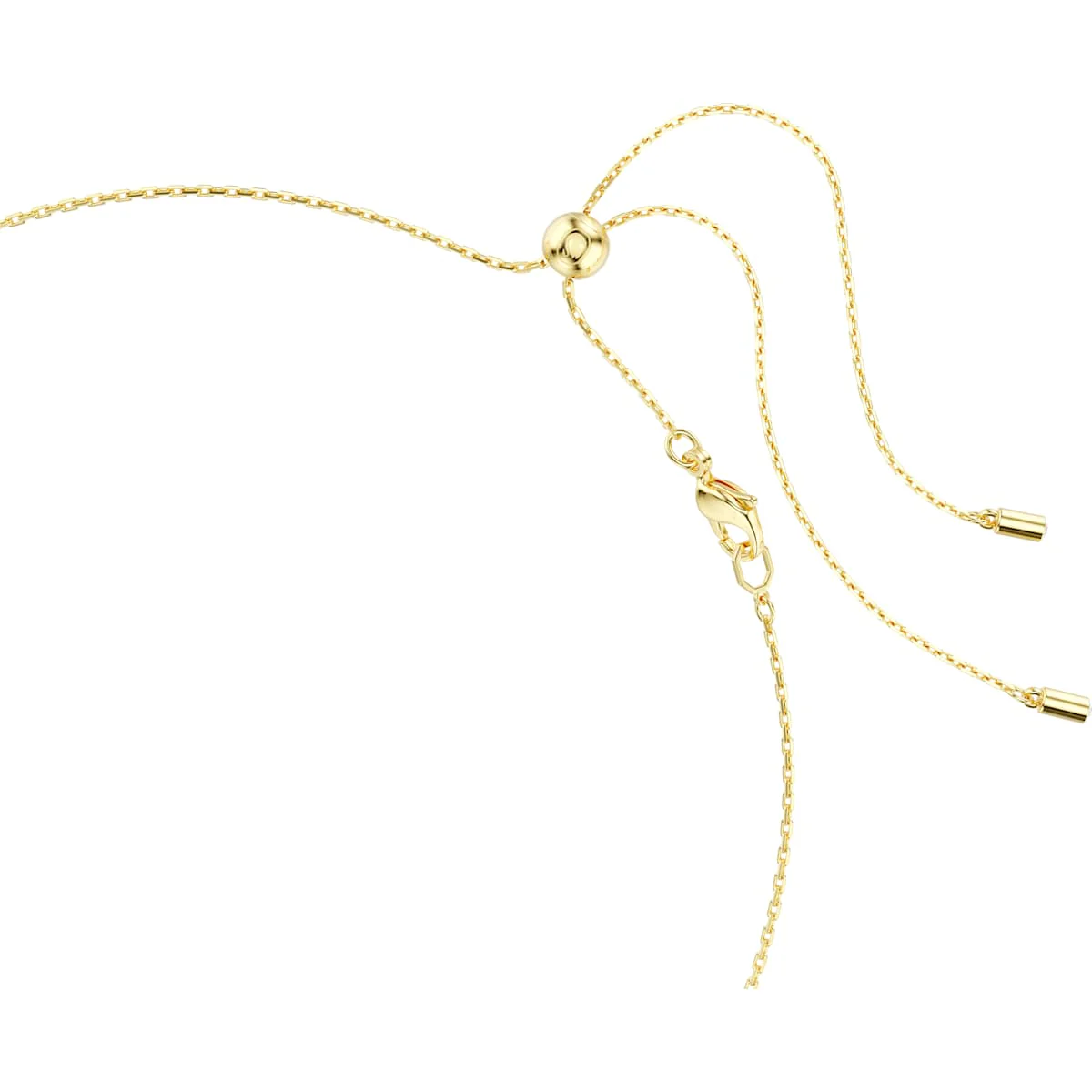Imber necklace, Mixed cuts, White, Gold-tone plated - Image 3