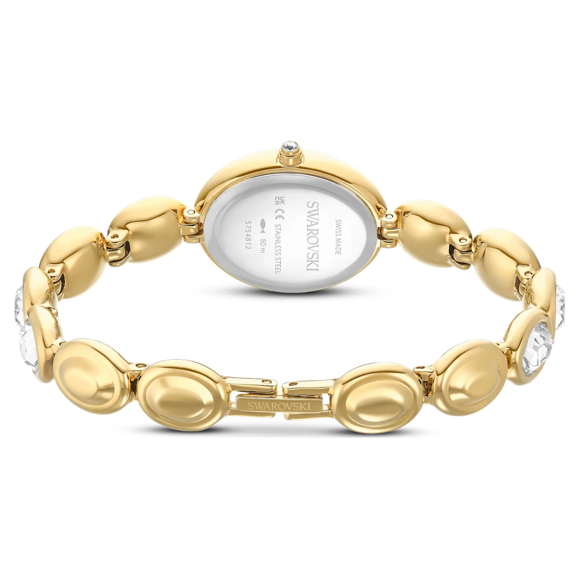 Imber oval watch Swiss Made, Metal bracelet, Gold tone, Gold-tone finish - Image 3