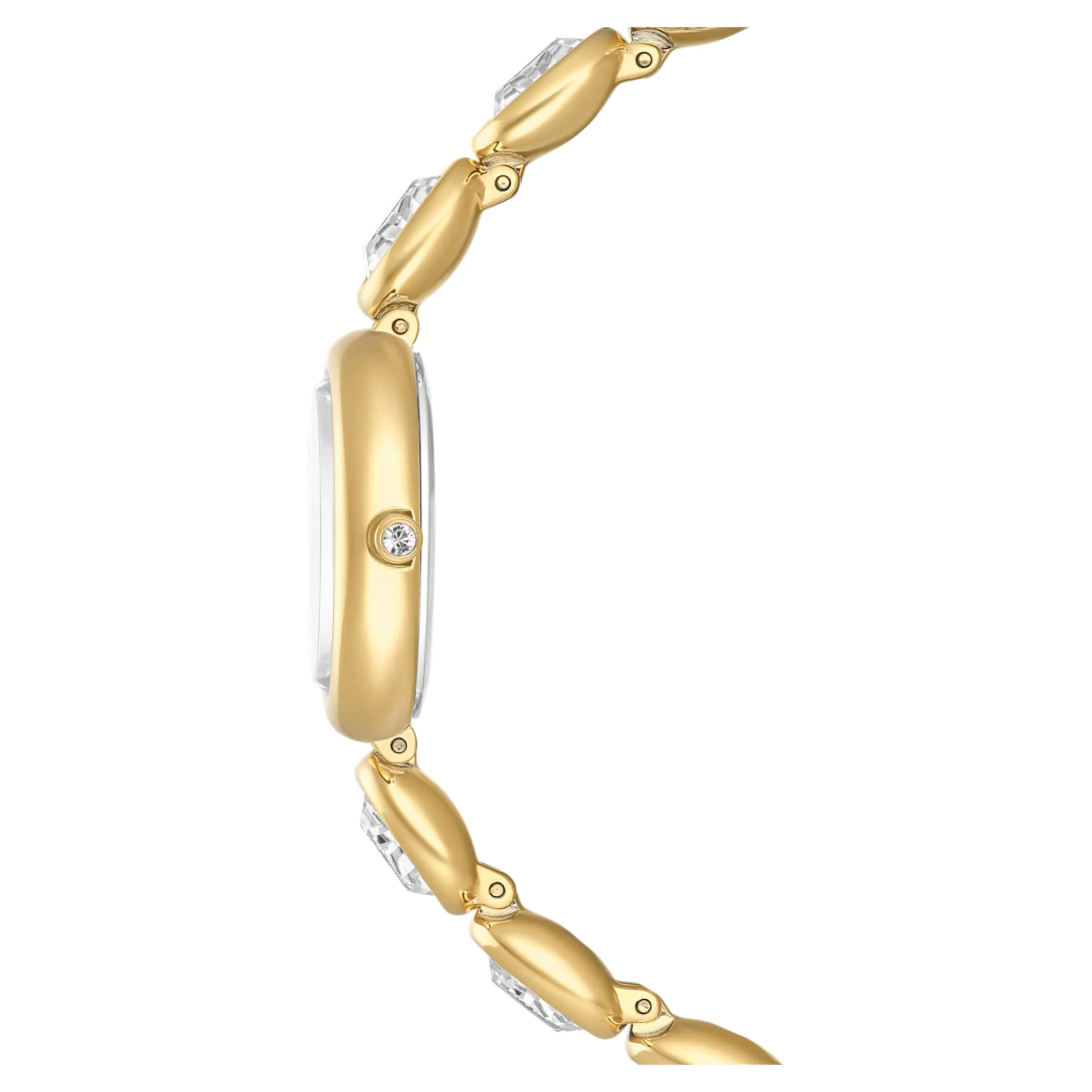 Imber oval watch Swiss Made, Metal bracelet, Gold tone, Gold-tone finish - Image 5