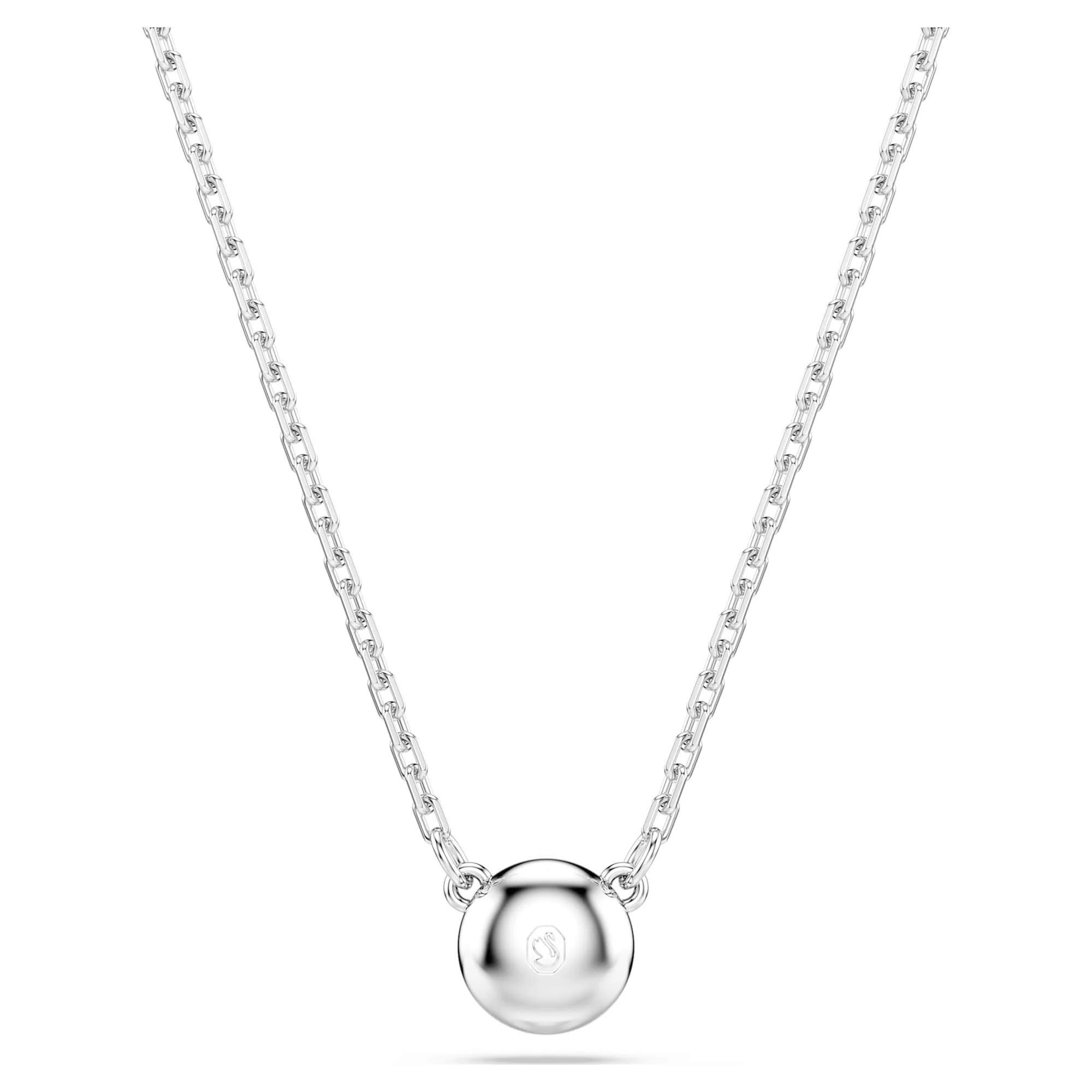 Imber pendant Round cut, White, Rhodium plated - Image 4