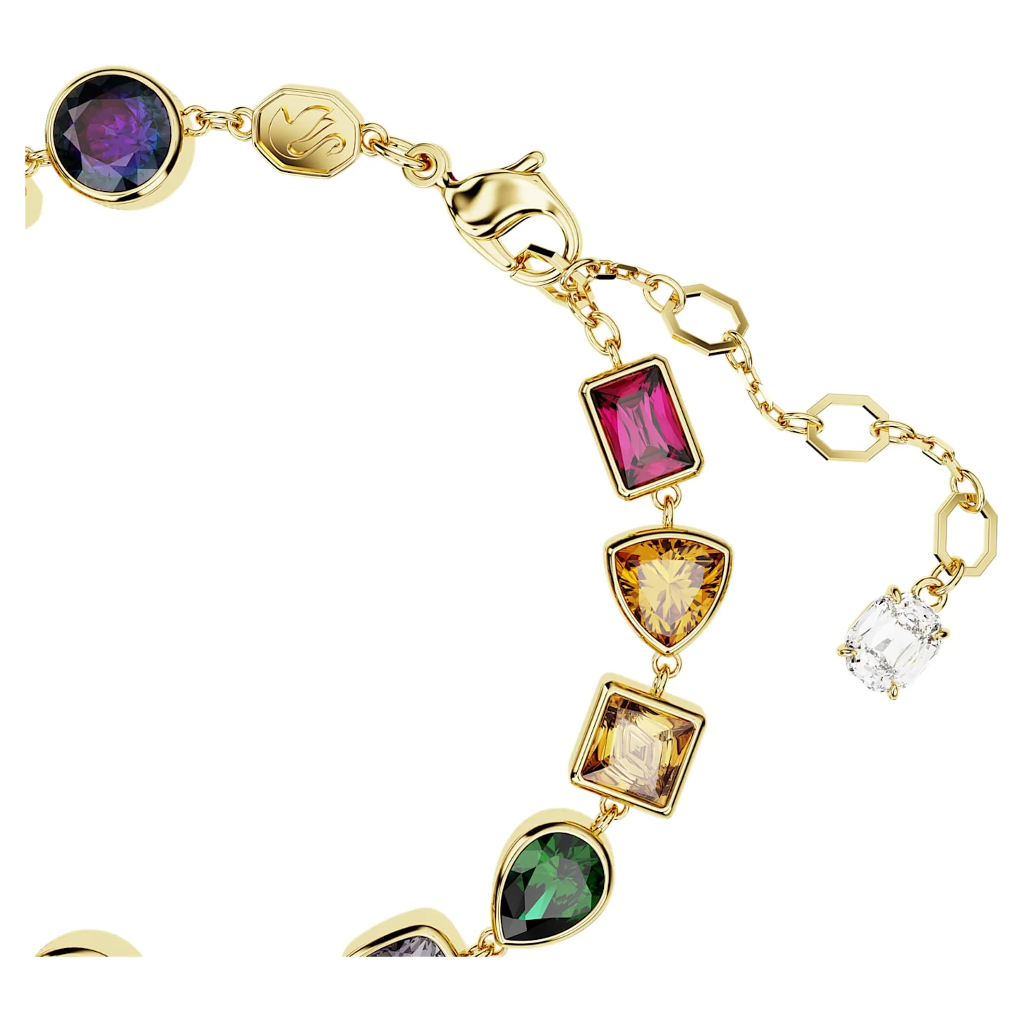 Imber Tennis bracelet Mixed cuts, Multicolored, Gold-tone plated - Image 3