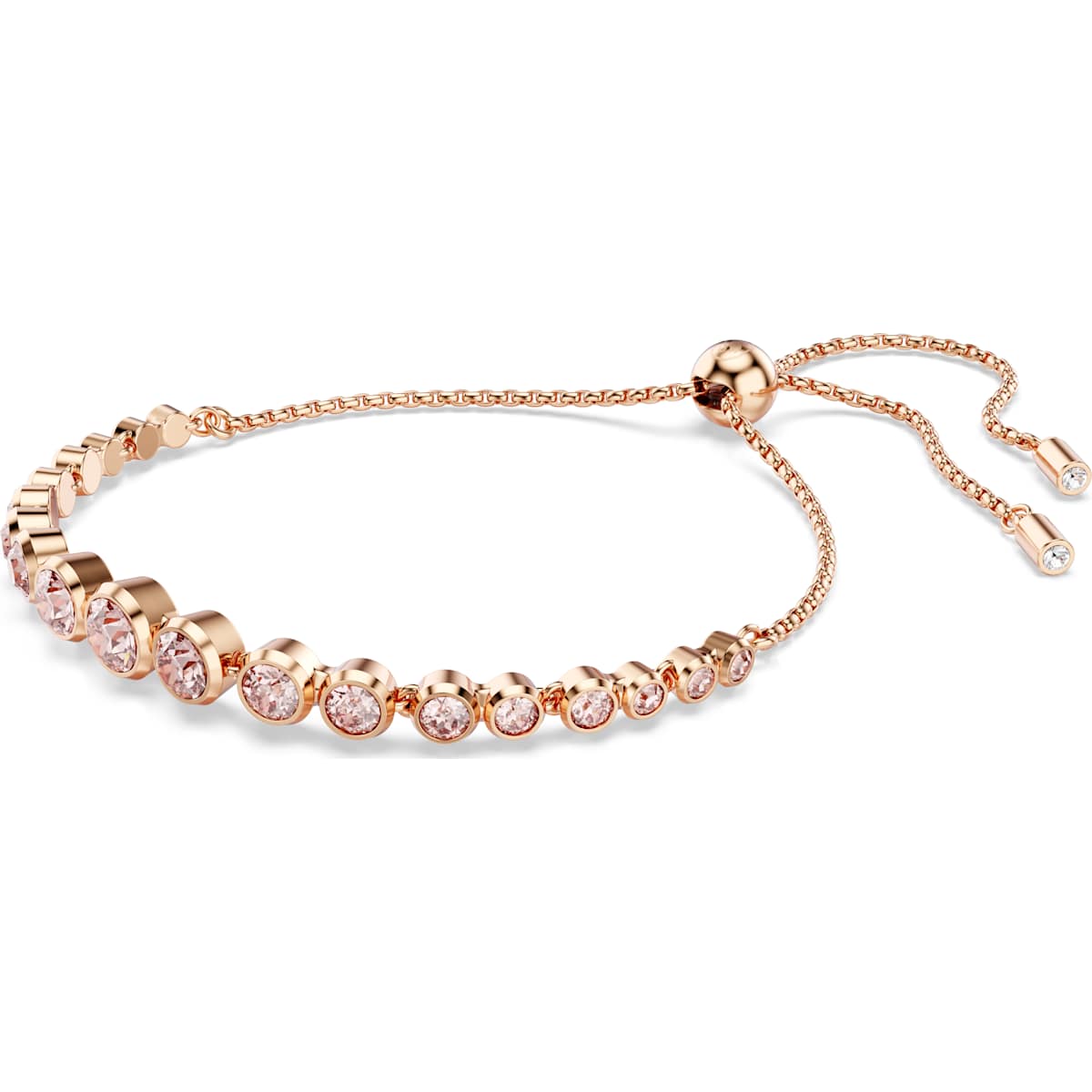 Imber Tennis bracelet Mixed round cuts, Pink, Rose gold-tone plated - Image 2