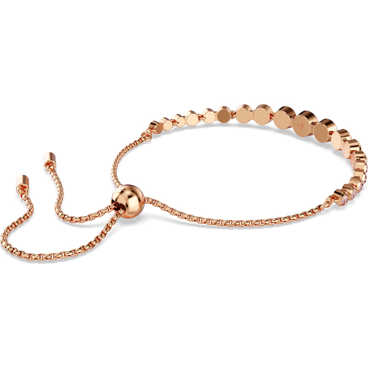 Imber Tennis bracelet Mixed round cuts, Pink, Rose gold-tone plated - Image 5