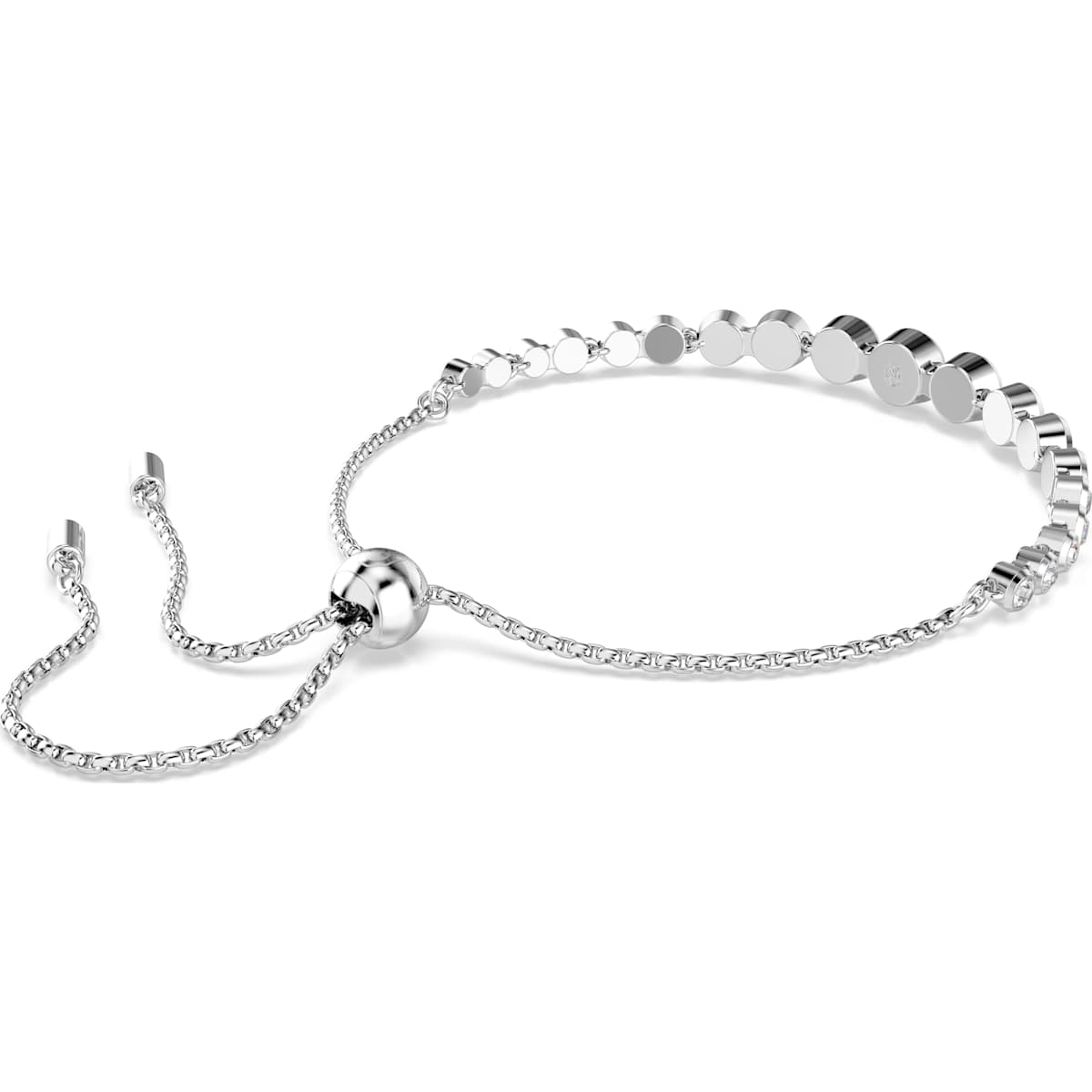 Imber Tennis bracelet Mixed round cuts, White, Rhodium plated - Image 5