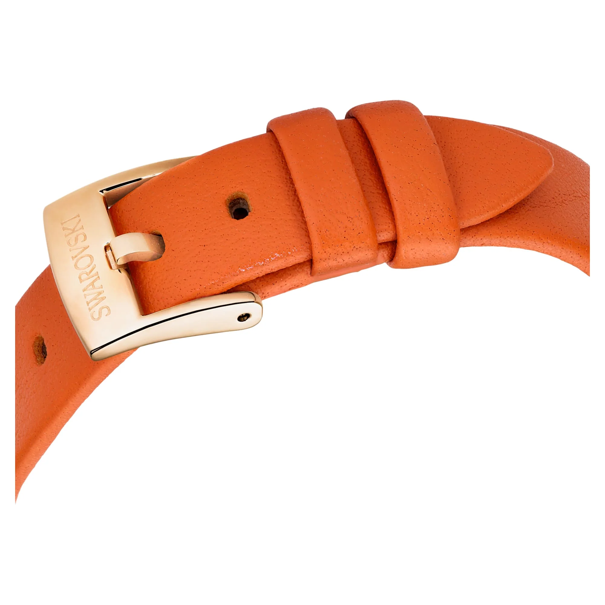 Imber watch Swiss Made, Leather strap, Orange, Rose gold-tone finish - Image 7