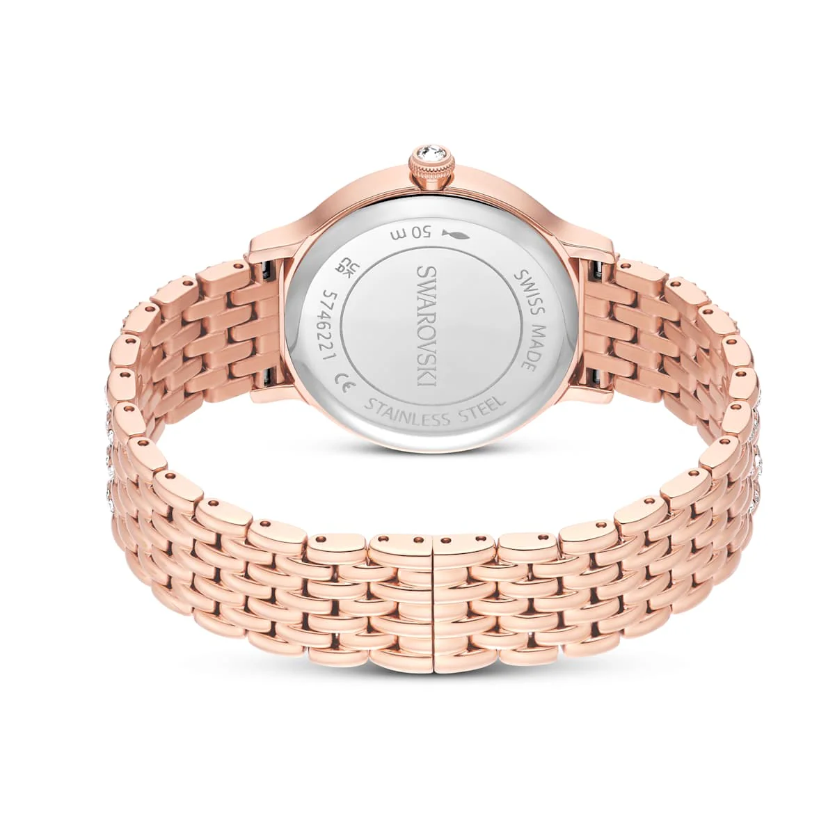 Imber watch, Swiss Made, Metal bracelet, Green, Rose gold-tone finish - Image 3