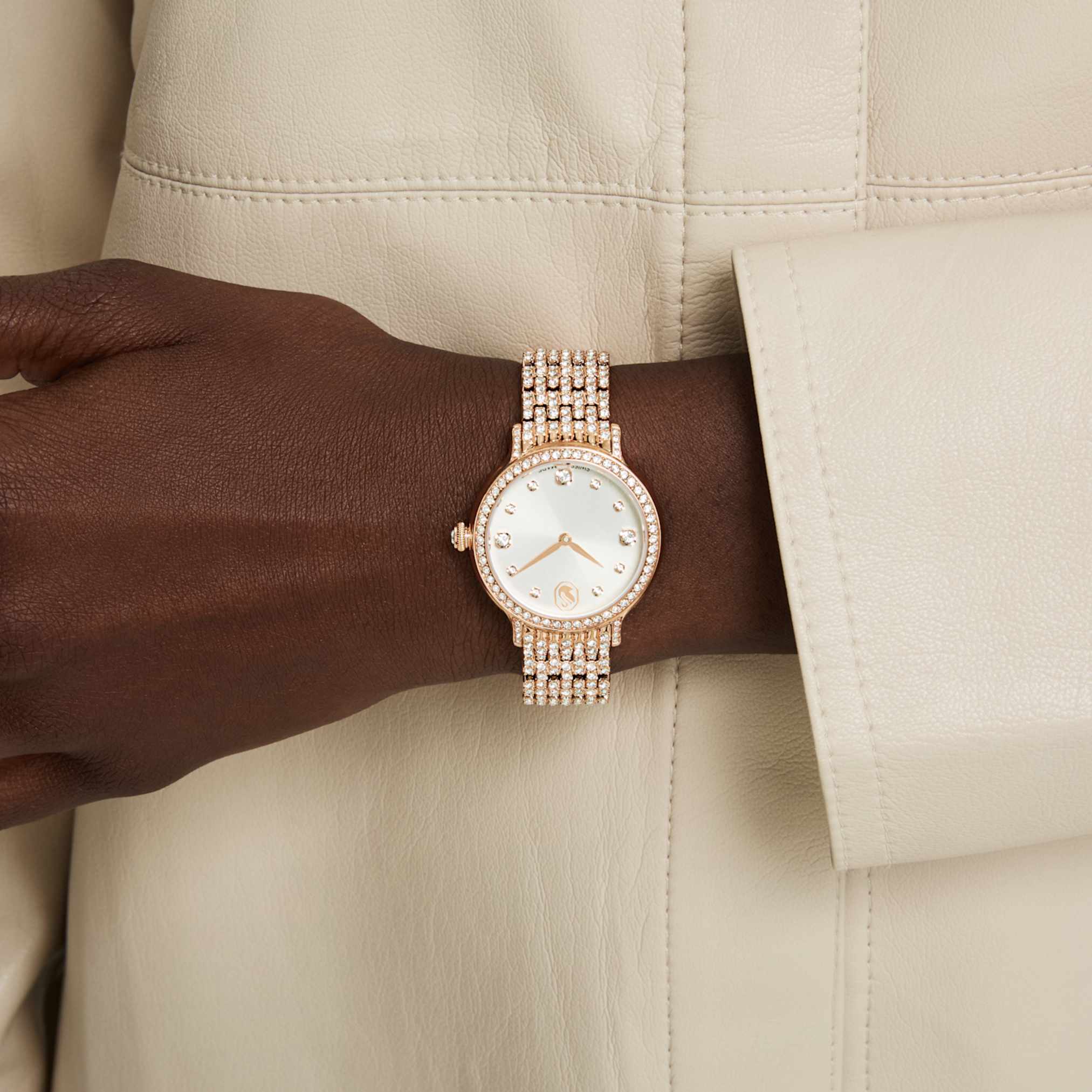 Imber watch Swiss Made, Metal bracelet, Rose gold tone, Rose gold-tone finish - Image 8