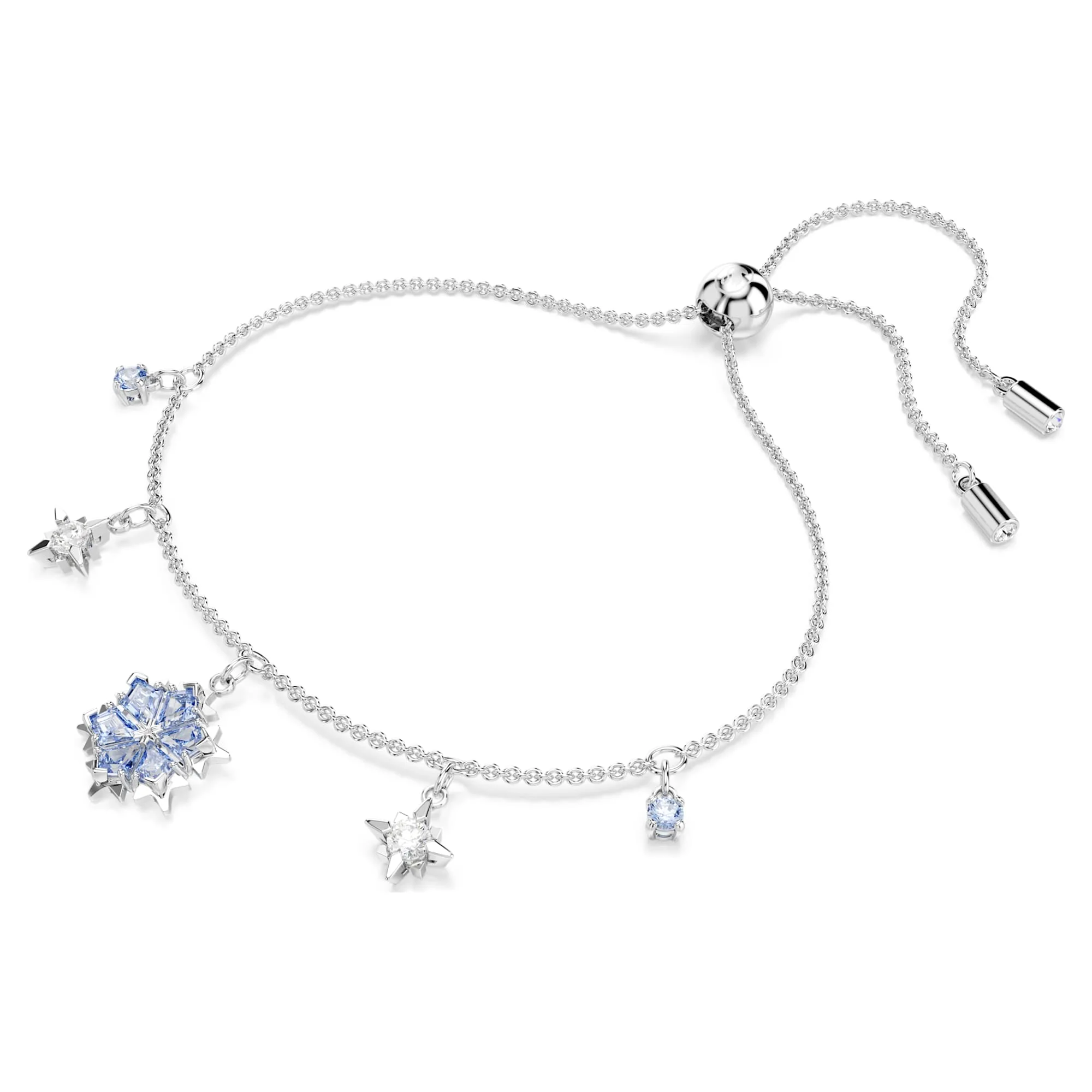 Magic bracelet Snowflake, Blue, Rhodium plated - Image 2