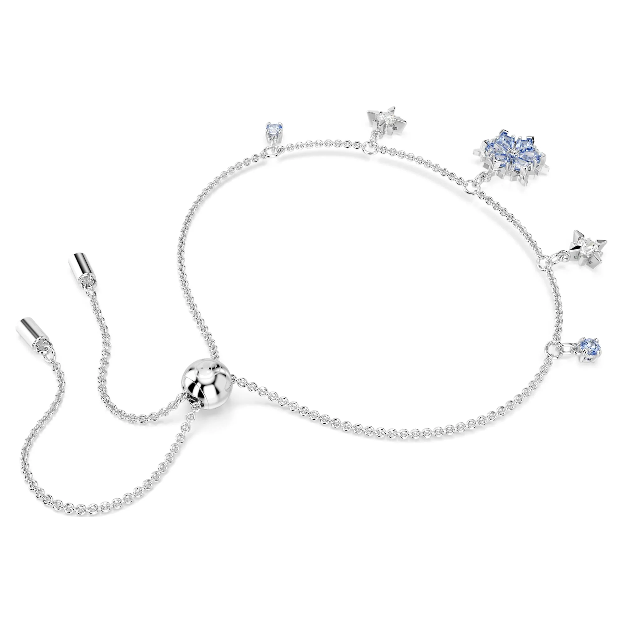 Magic bracelet Snowflake, Blue, Rhodium plated - Image 5