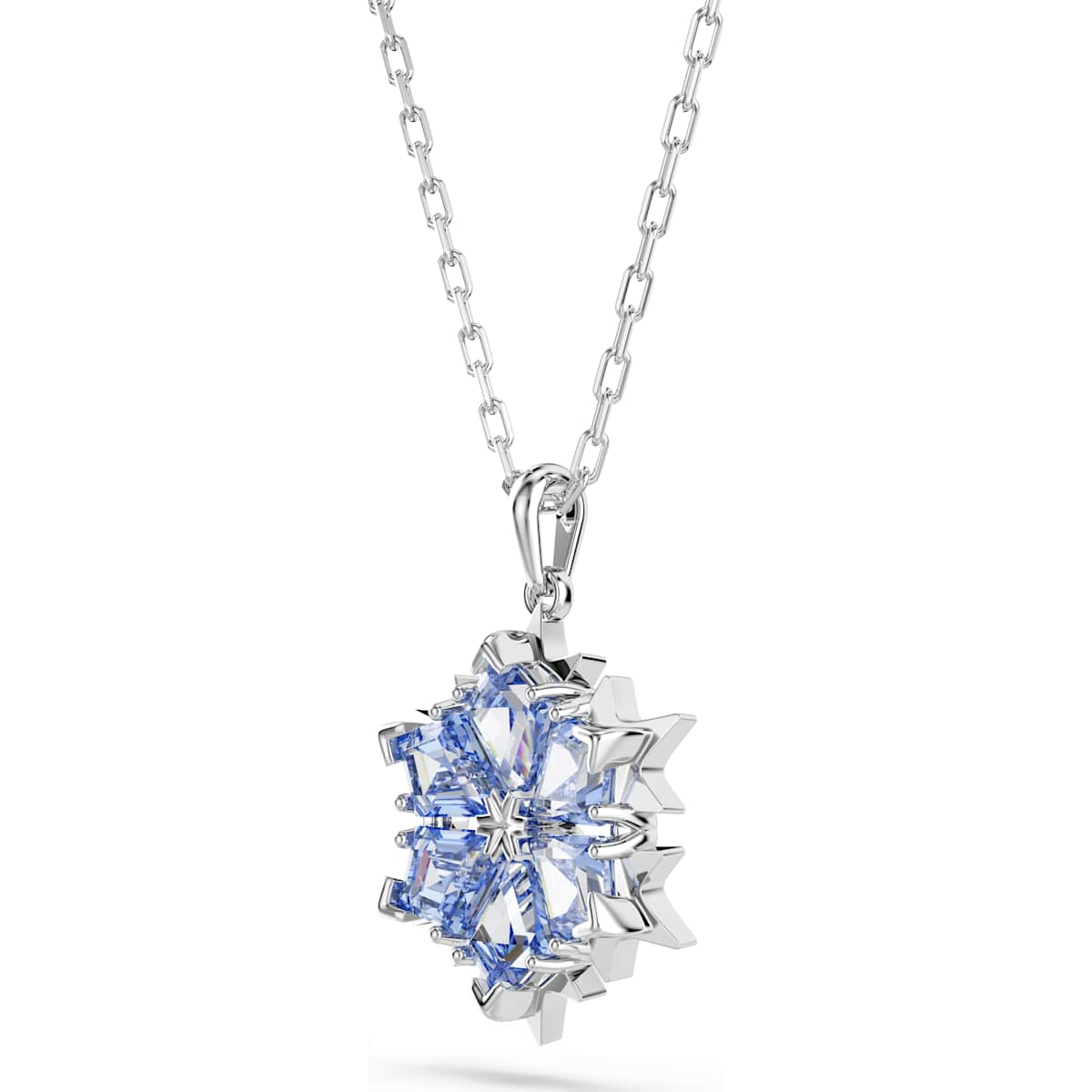 Magic pendant Snowflake, Blue, Rhodium plated - Image 3