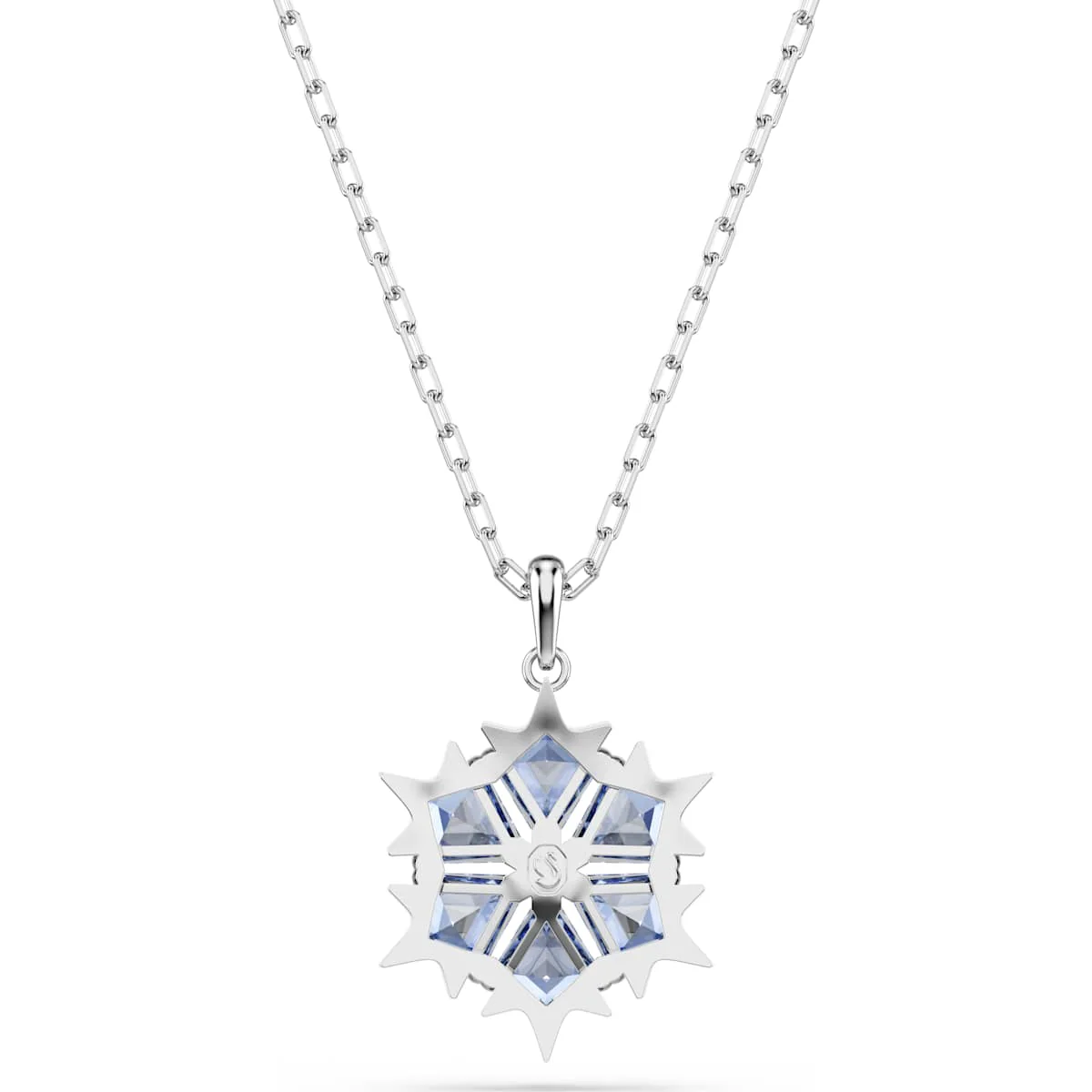 Magic pendant Snowflake, Blue, Rhodium plated - Image 5