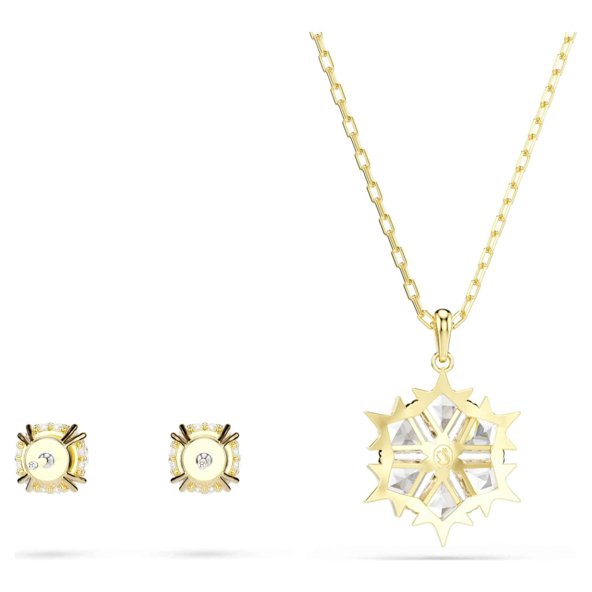 Magic set Set (2), Mixed cuts, Snowflake, White, 18K gold finish - Image 6