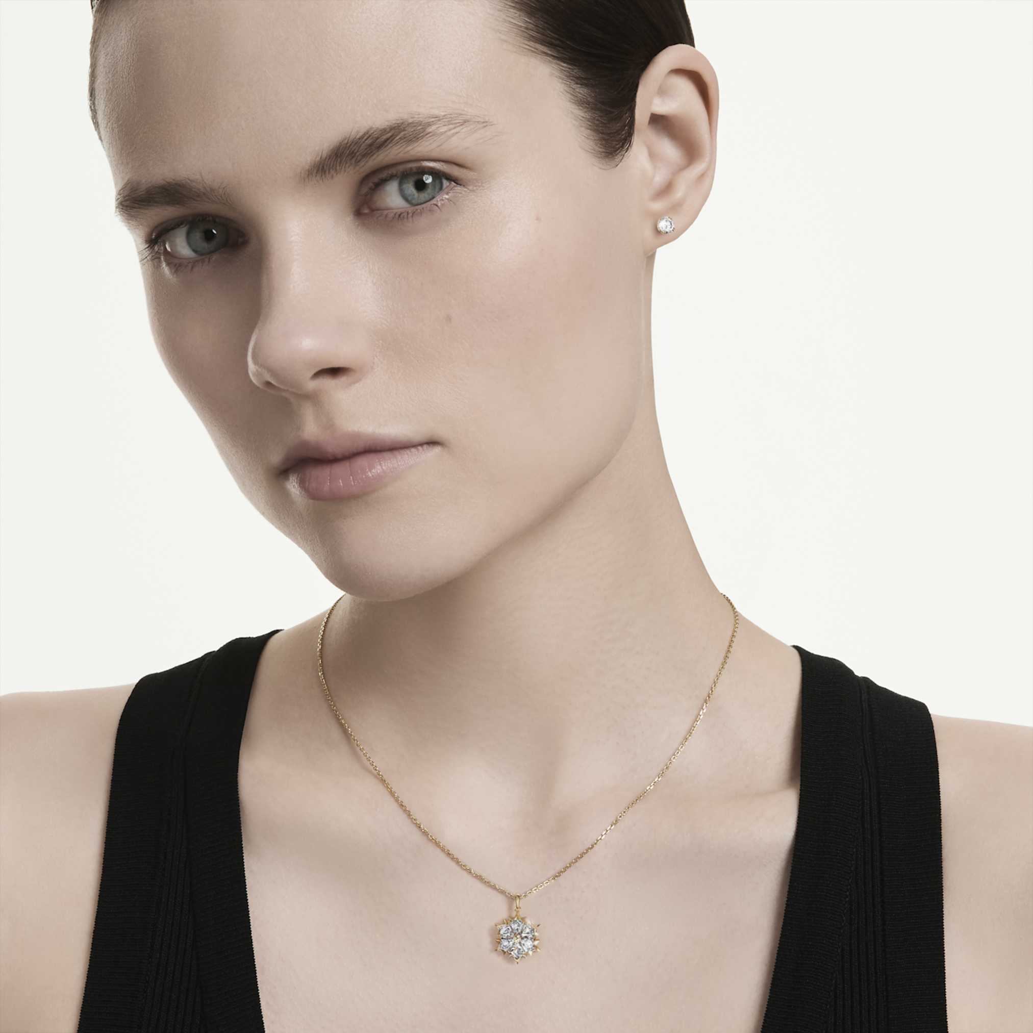 Magic set Set (2), Mixed cuts, Snowflake, White, 18K gold finish - Image 7