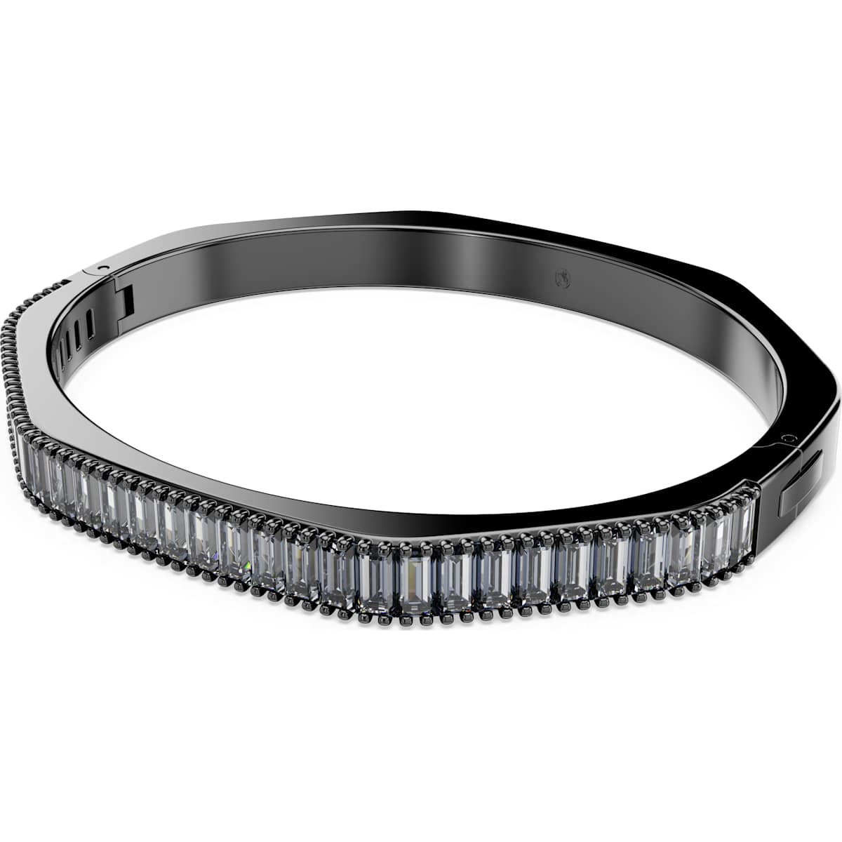 Matrix bangle Baguette cut, GREY, Ruthenium plated - Image 2