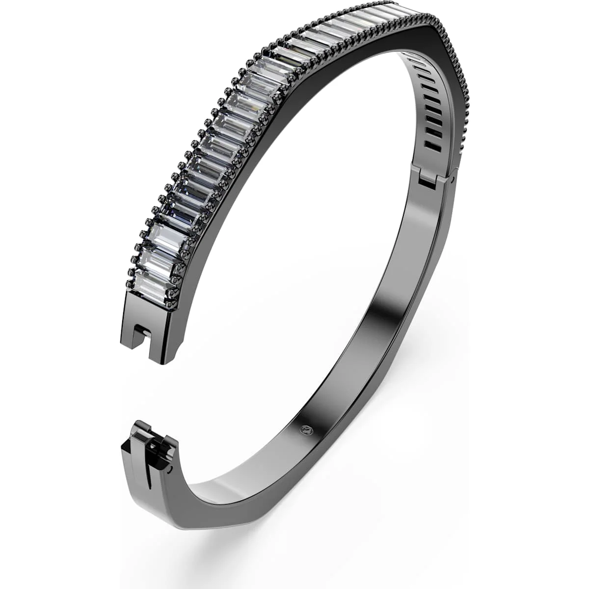 Matrix bangle Baguette cut, GREY, Ruthenium plated - Image 3