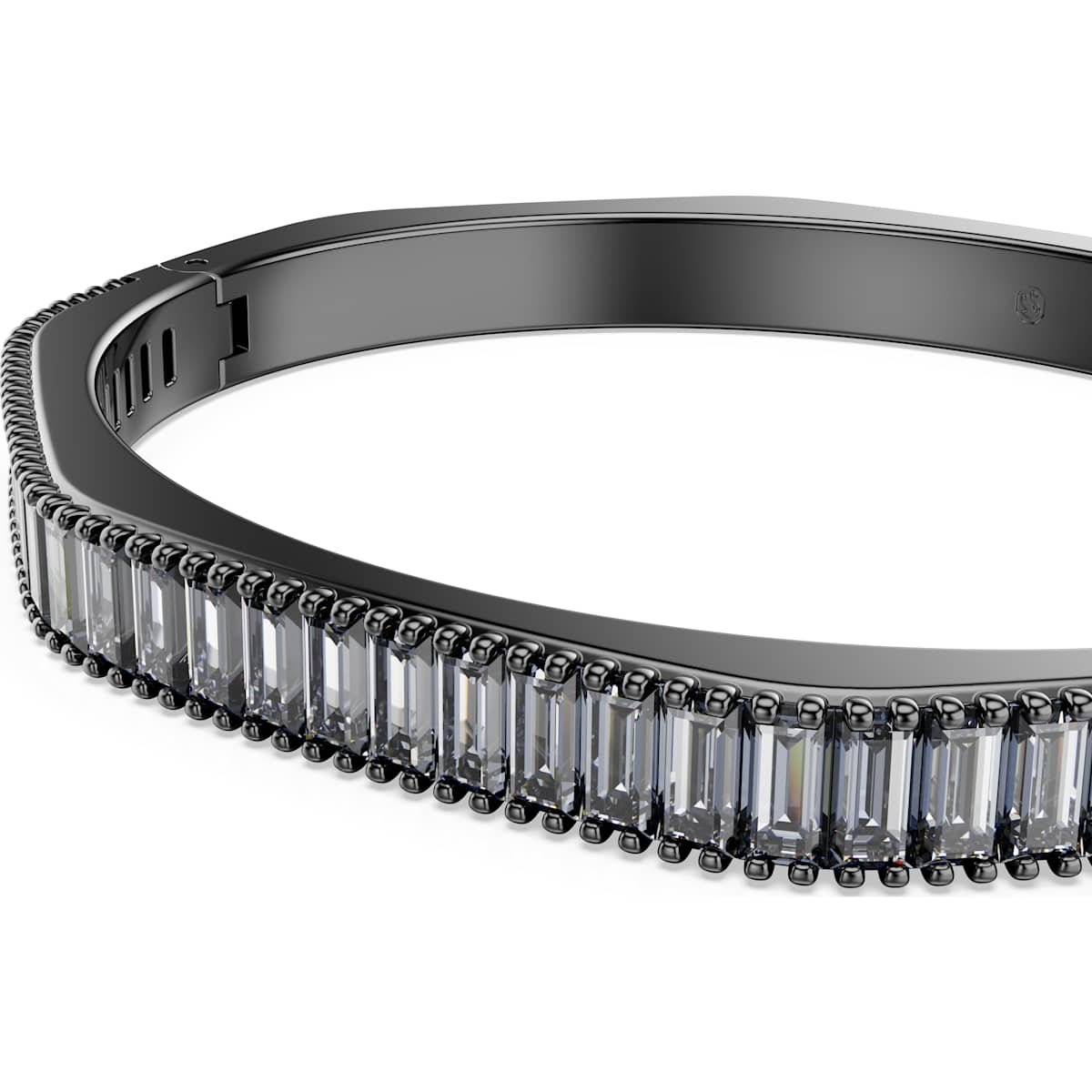 Matrix bangle Baguette cut, GREY, Ruthenium plated - Image 4