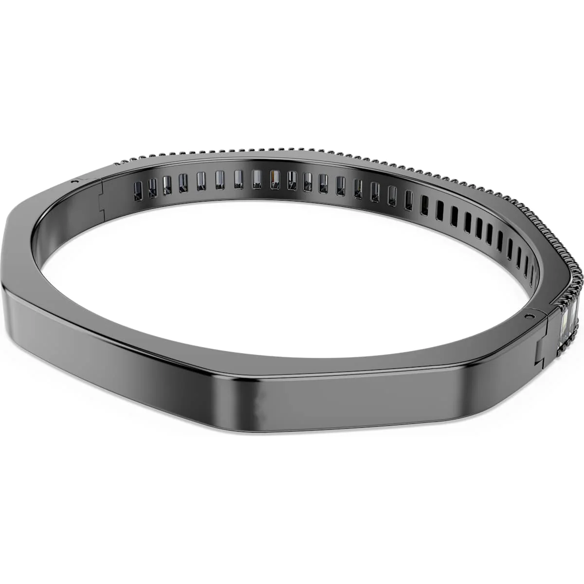Matrix bangle Baguette cut, GREY, Ruthenium plated - Image 5