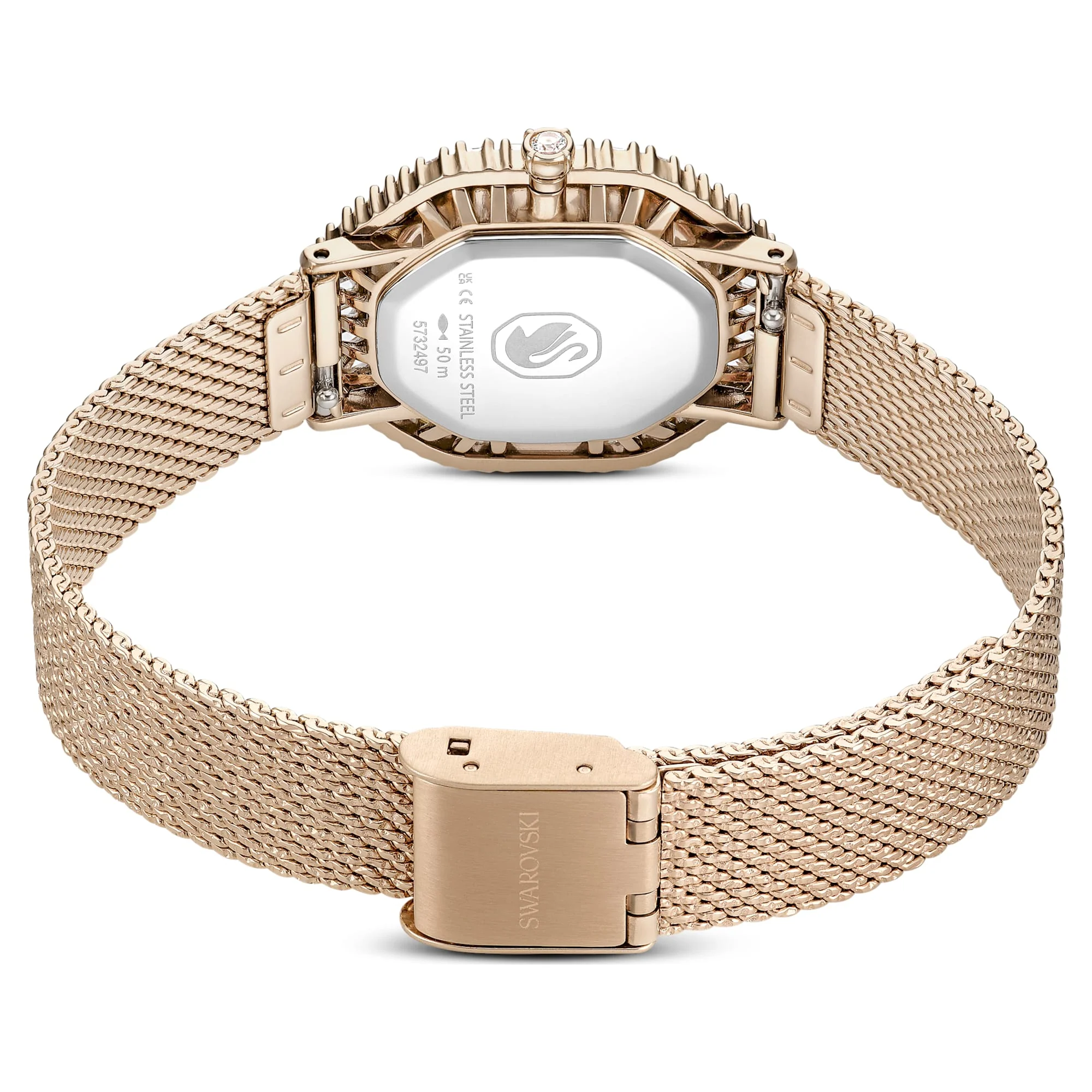 Matrix Octagon watch Metal bracelet, Gold tone, Champagne gold-tone finish - Image 3