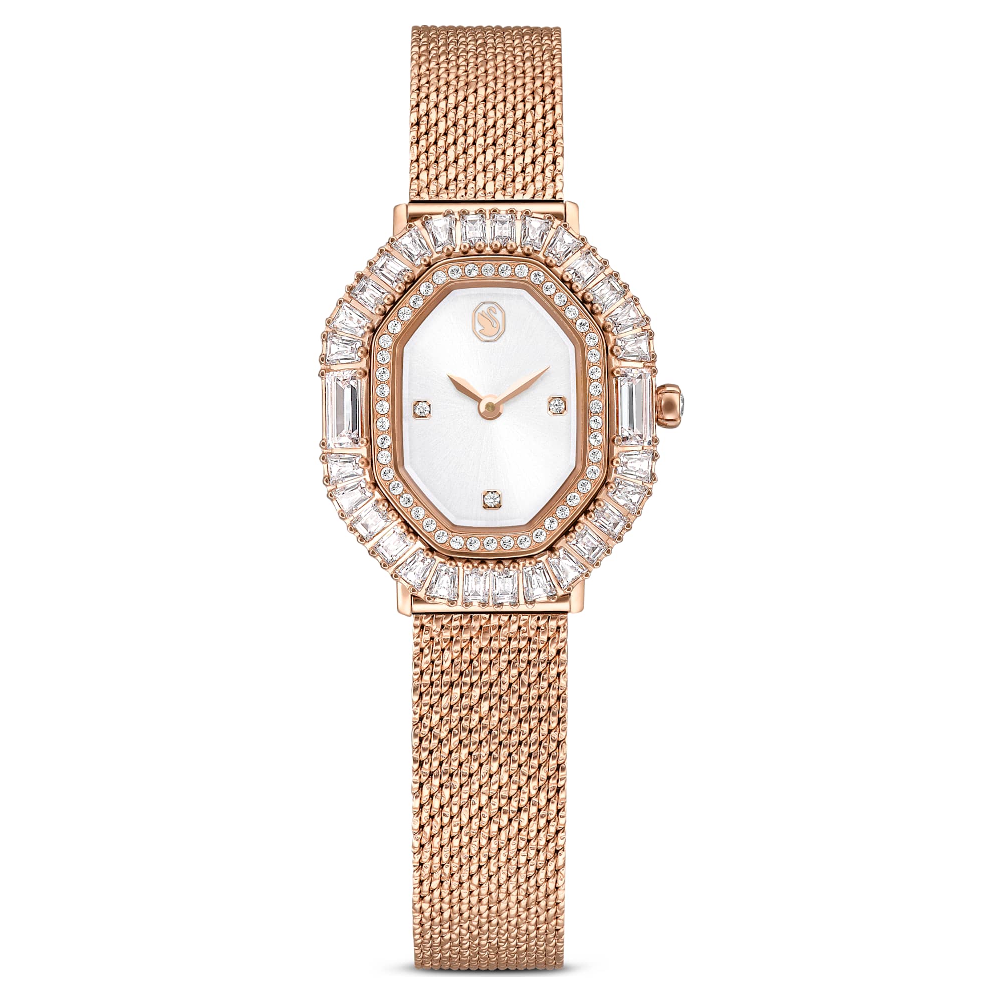 Matrix Octagon watch Metal bracelet, Rose gold tone, Rose gold-tone finish