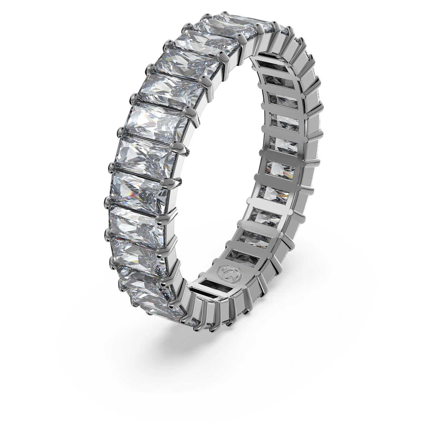 Matrix ring Baguette cut, Gray, Ruthenium plated - Image 2