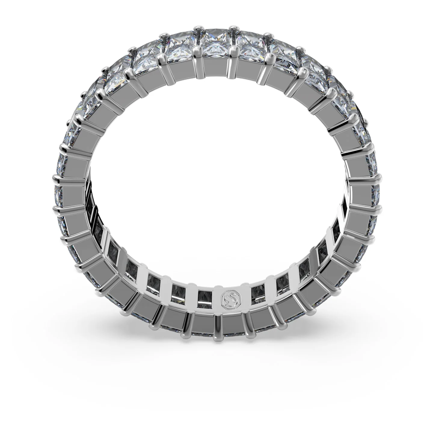 Matrix ring Baguette cut, Gray, Ruthenium plated - Image 4