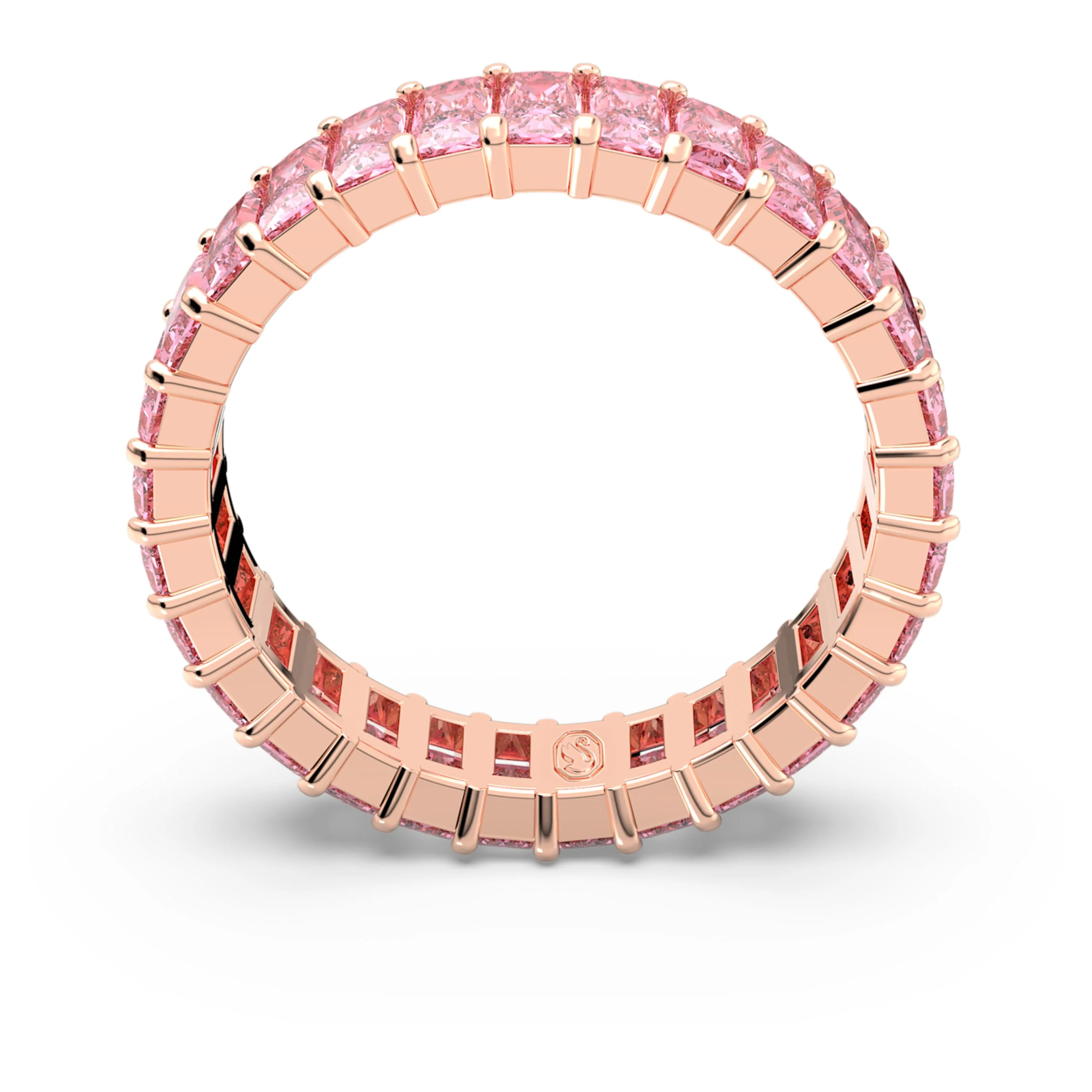 Matrix ring Baguette cut, Pink, Rose gold-tone plated - Image 5