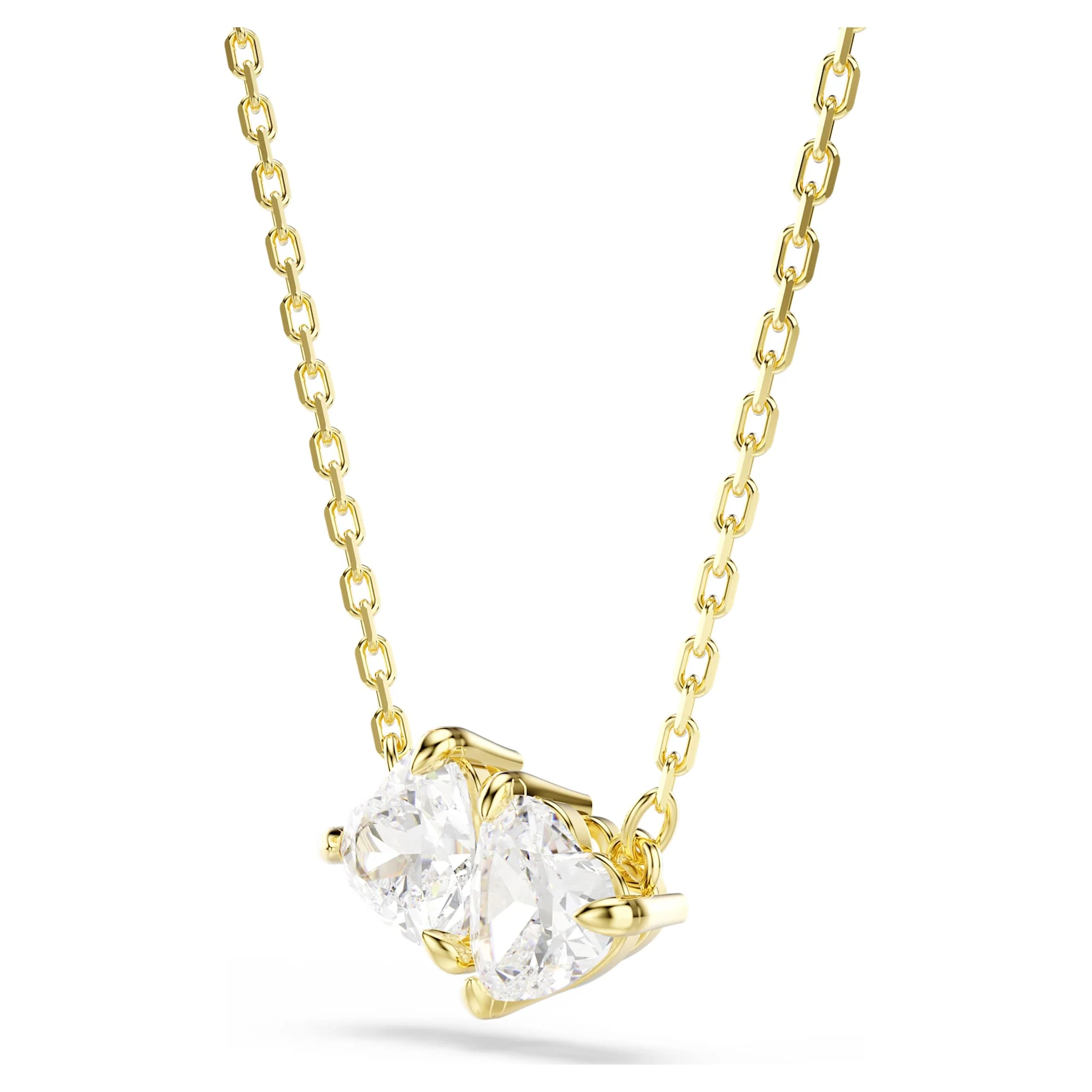 Mesmera Attract necklace Heart, White, Gold-tone plated - Image 2