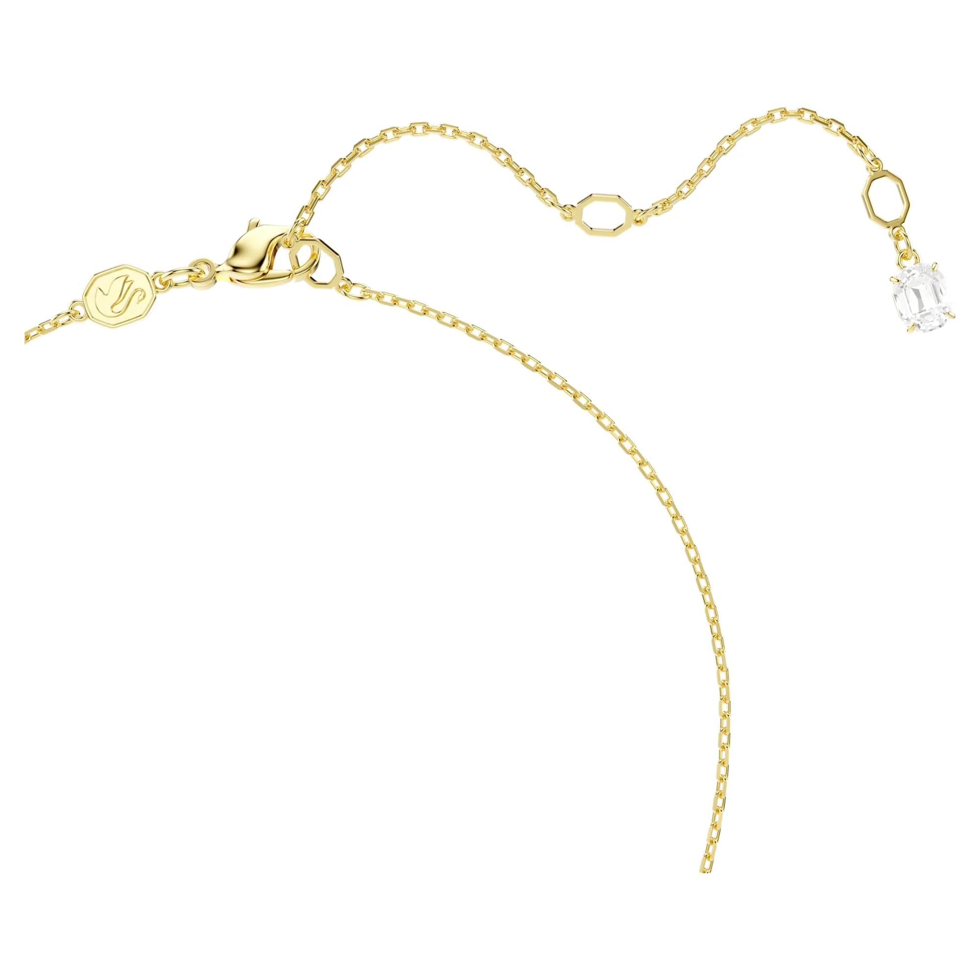 Mesmera Attract necklace Heart, White, Gold-tone plated - Image 3