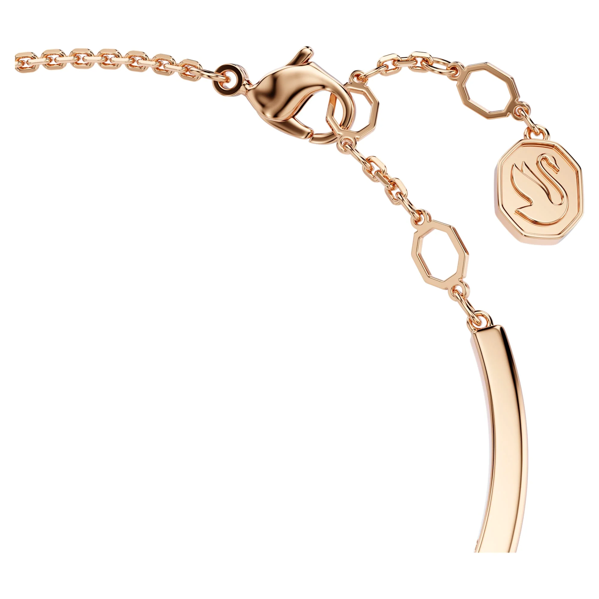 Mesmera bangle Mixed cuts, White, Rose gold-tone plated - Image 3