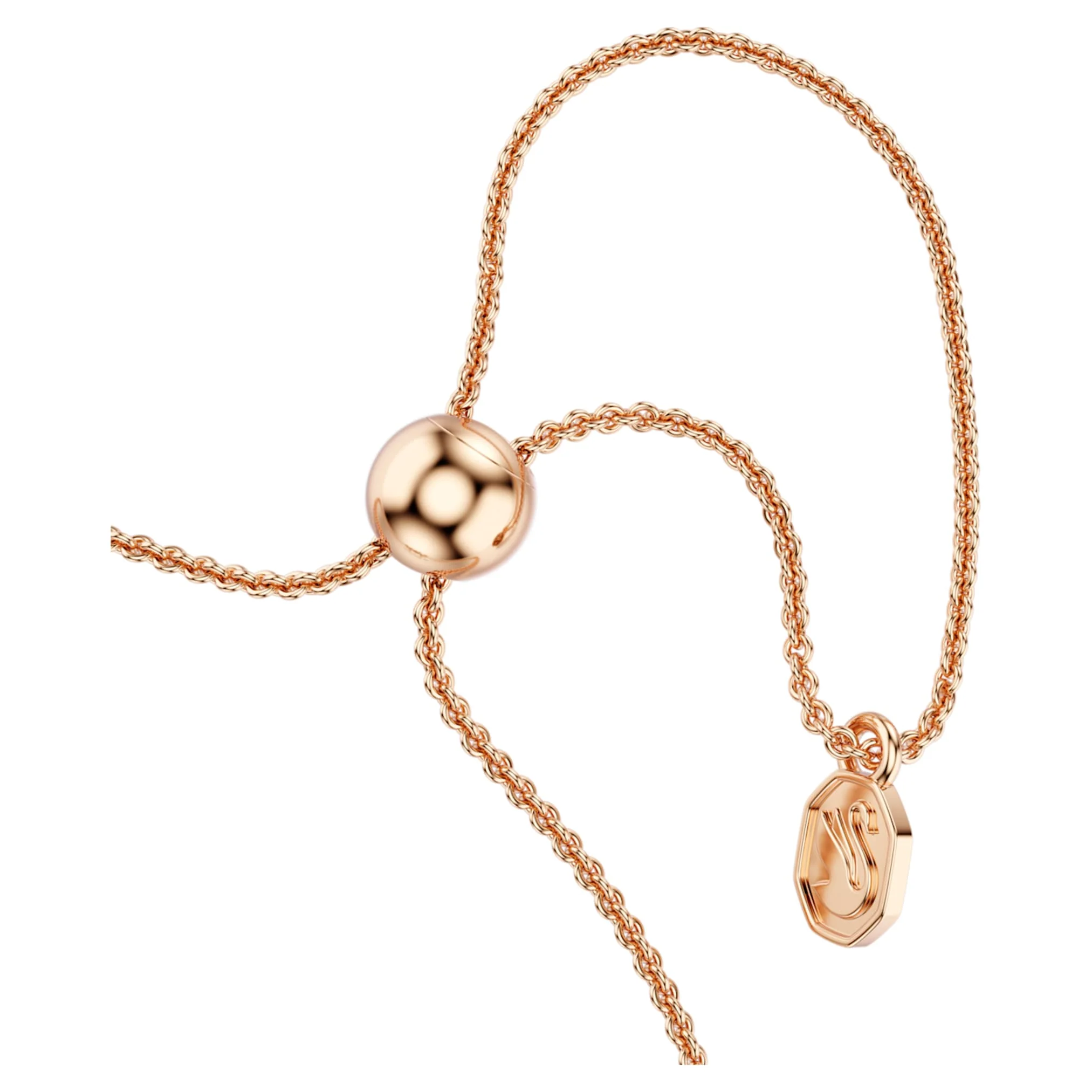 Mesmera bracelet Mixed cuts, White, 18K rose gold finish - Image 3