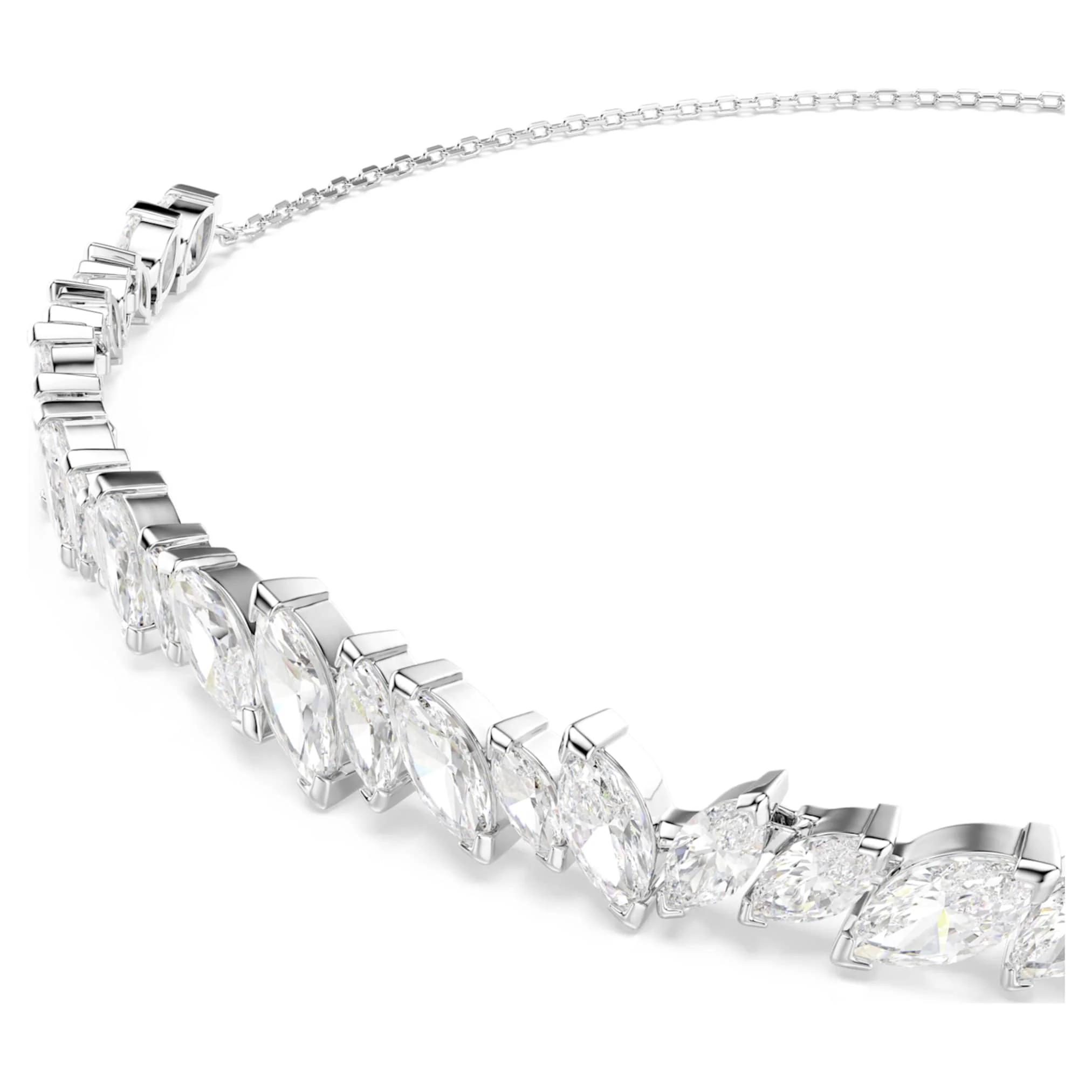 Mesmera choker Marquise cut, White, Rhodium plated - Image 2