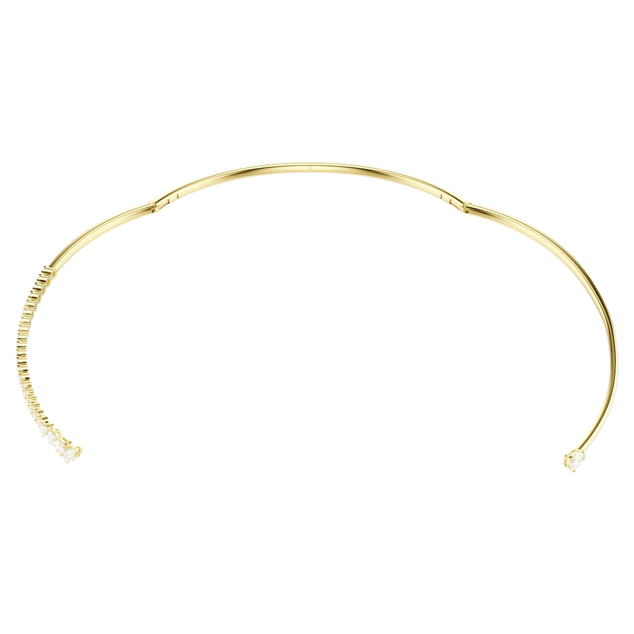 Mesmera choker Mixed cuts, White, 18K gold finish - Image 3
