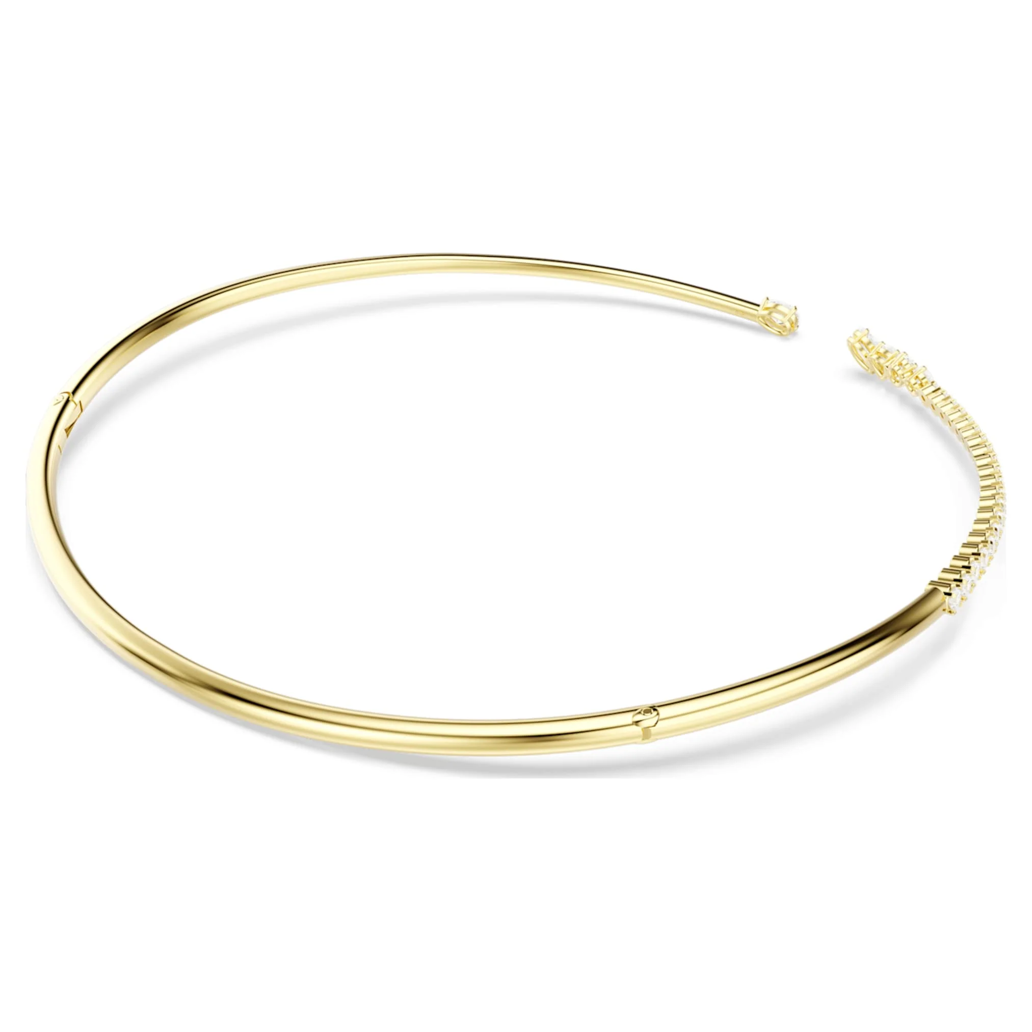 Mesmera choker Mixed cuts, White, 18K gold finish - Image 4