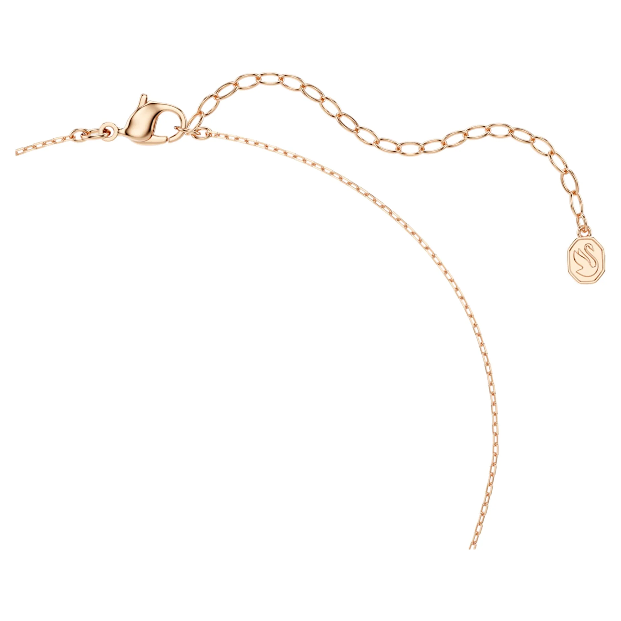 Mesmera necklace Mixed cuts, White, 18K rose gold finish - Image 4