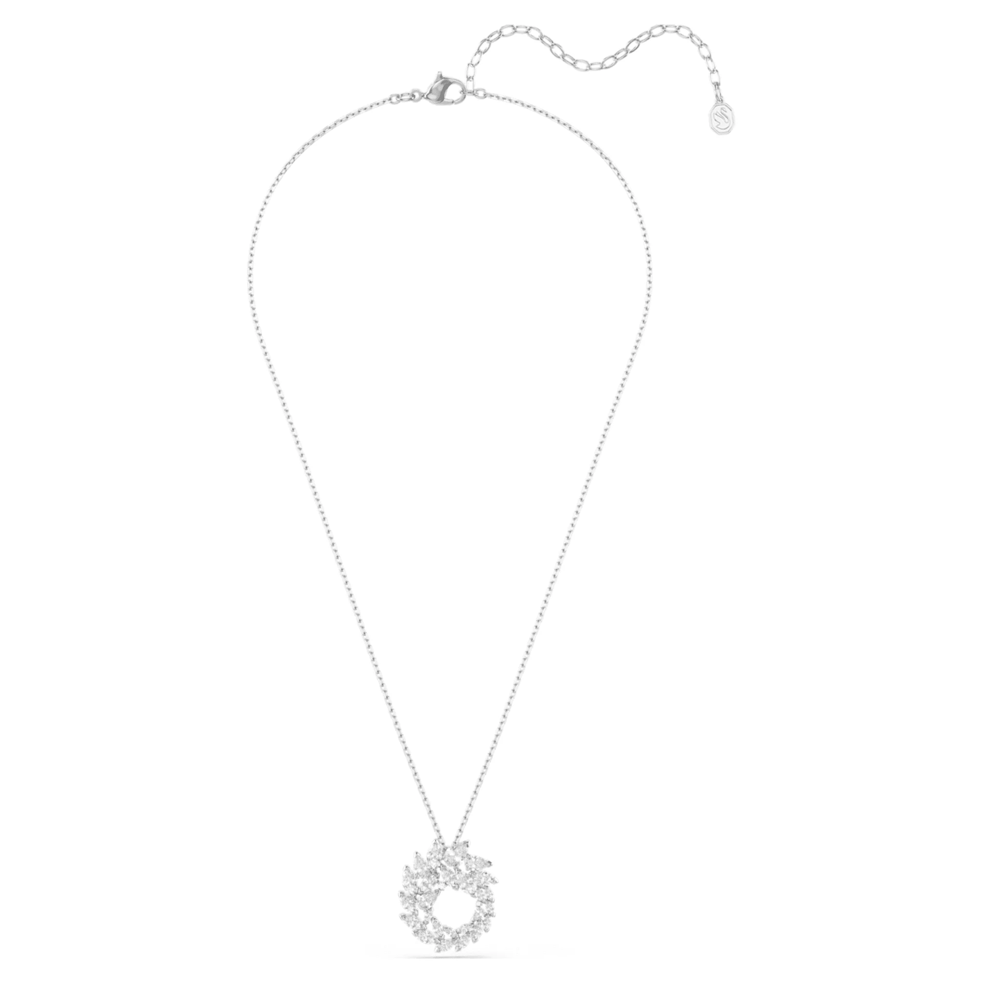 Mesmera pendant Marquise cut, White, Rhodium plated - Image 2
