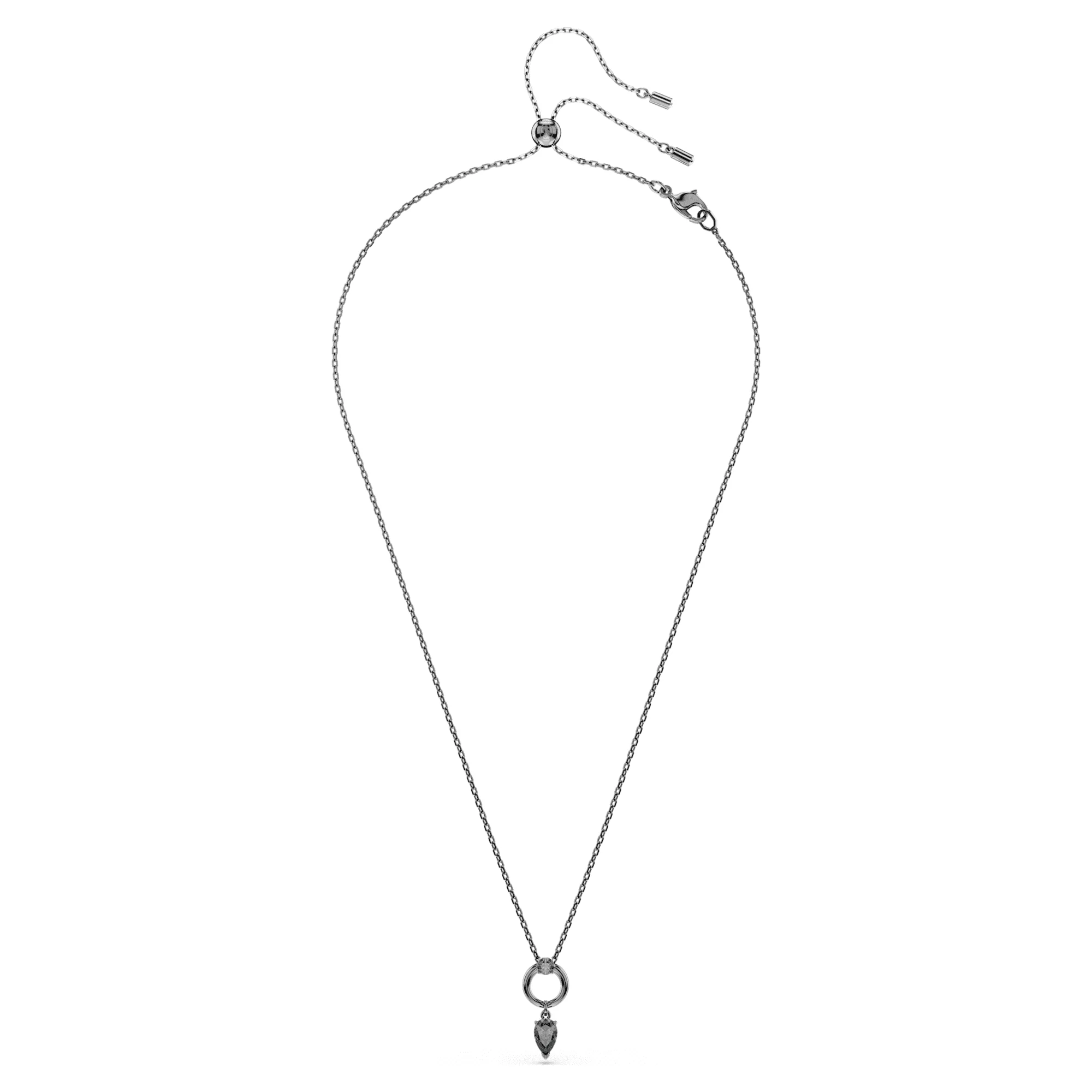 Mesmera pendant Mixed cuts, Gray, Ruthenium plated - Image 2