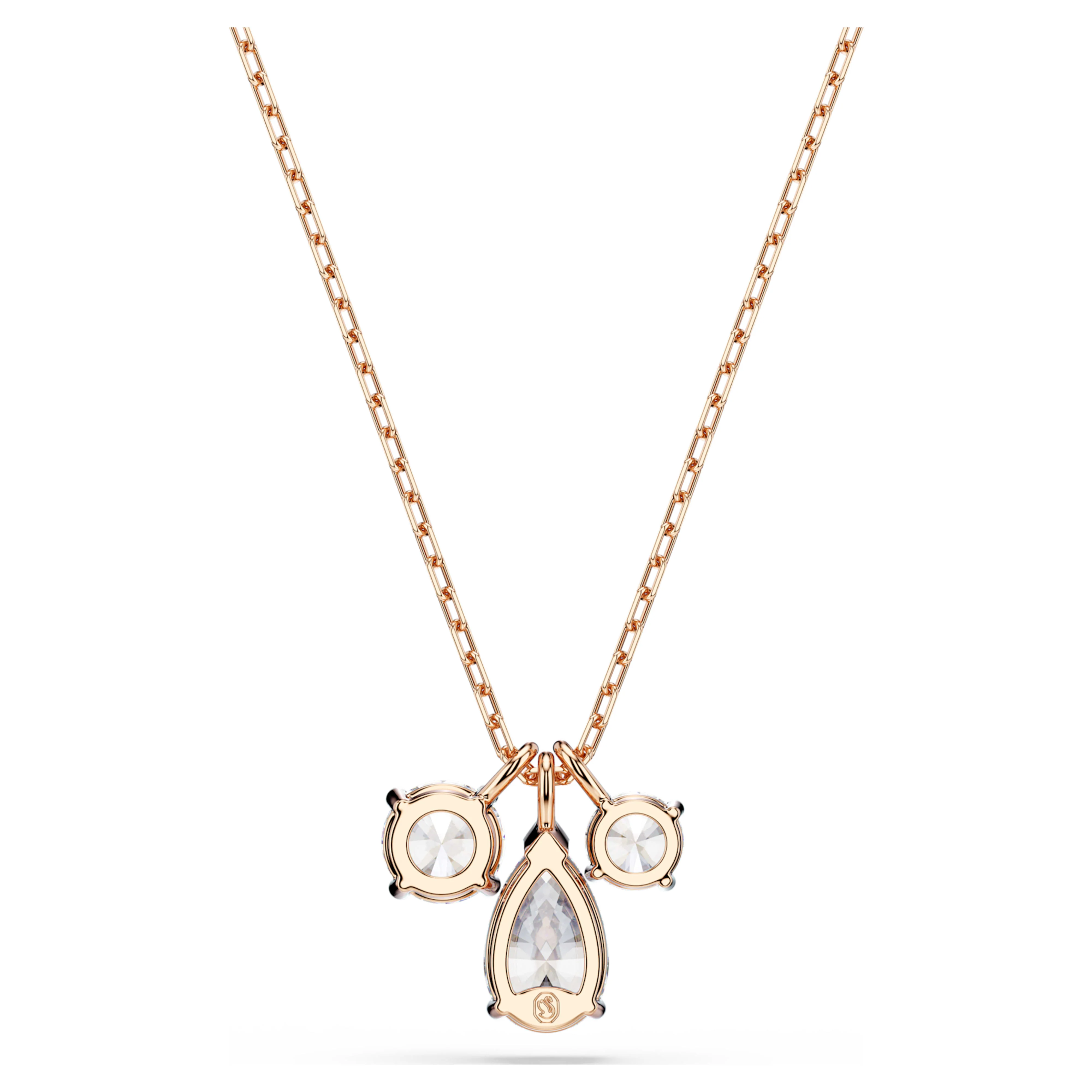 Mesmera pendant Mixed cuts, White, Rose gold-tone plated - Image 5